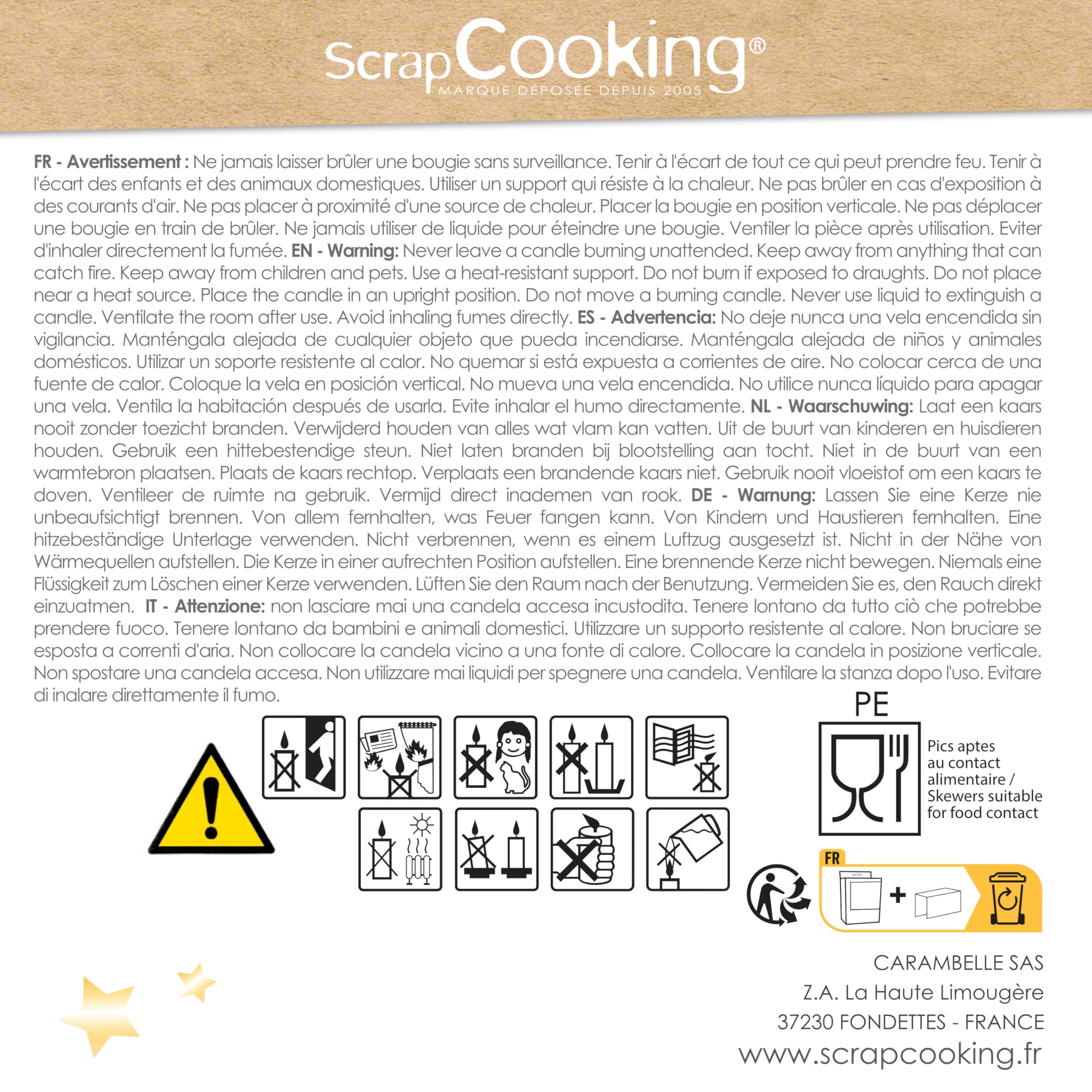 scrapcooking-happy-birthday-4825-bougie-g-teau-or-10-cm image 6