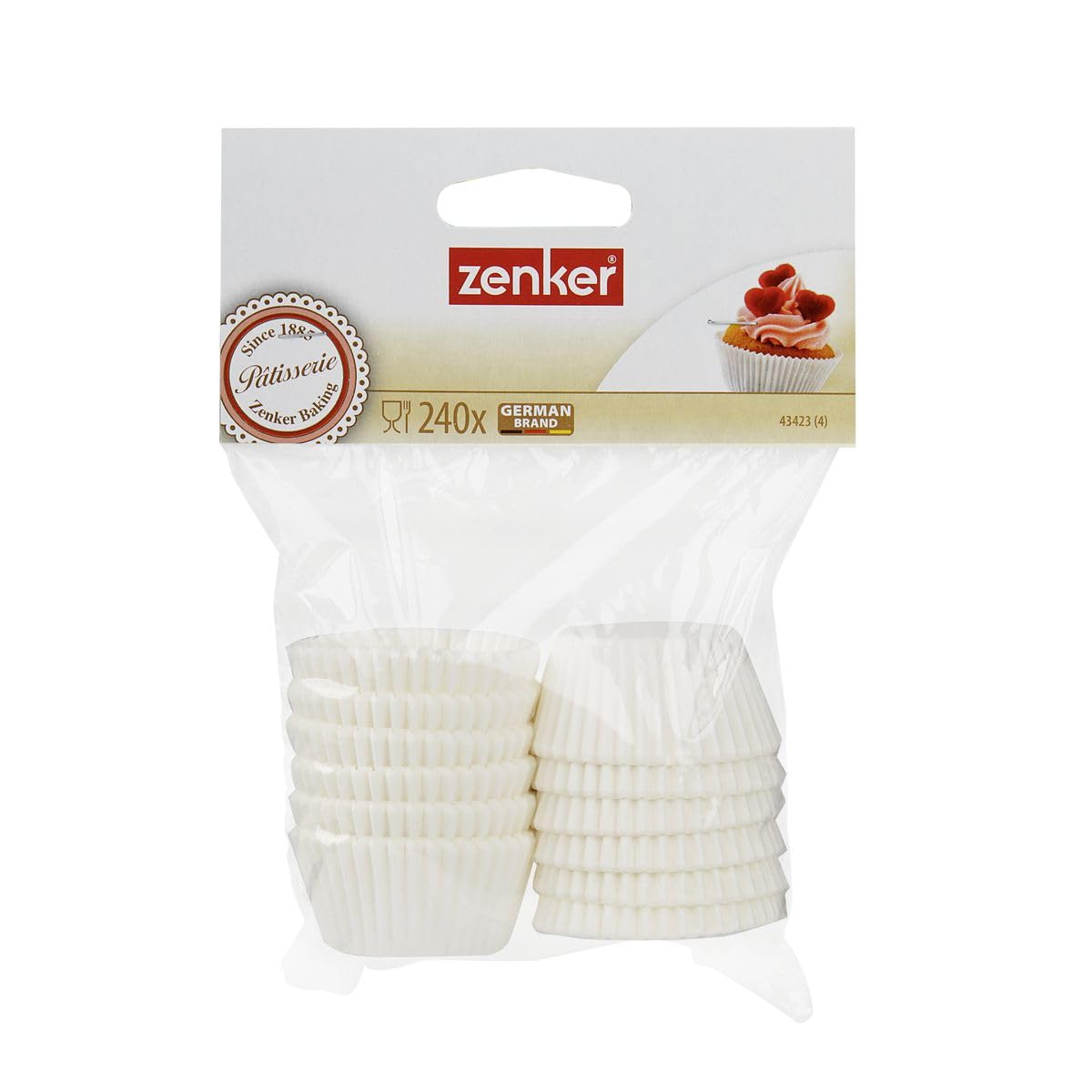 zenker-happy-cupcakes-43423-caissettes-papier-blanc-lot-240 image 5