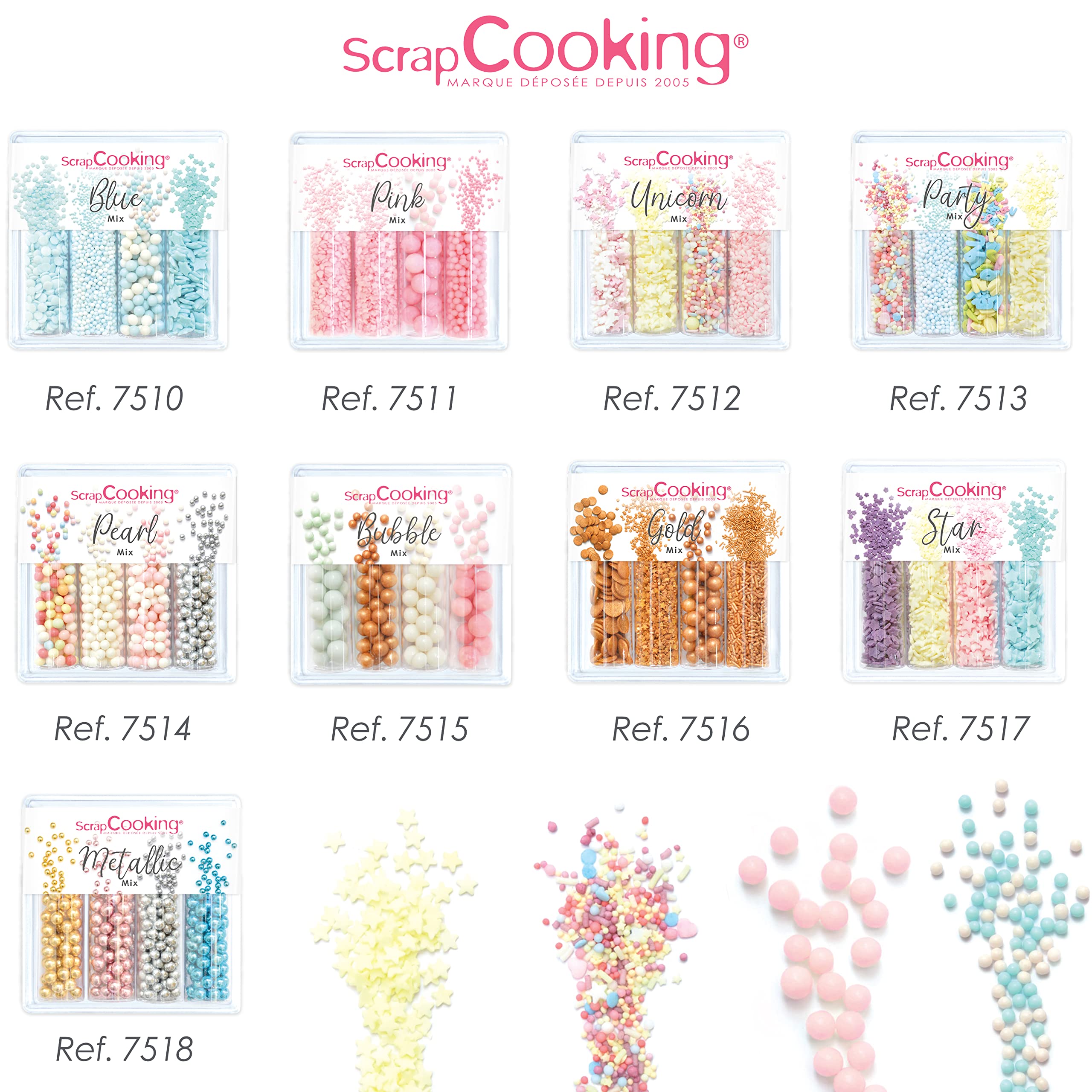 scrapcooking-d-corations-pearl-mix-d-cors-sucr-s-bleu-56-g image 7