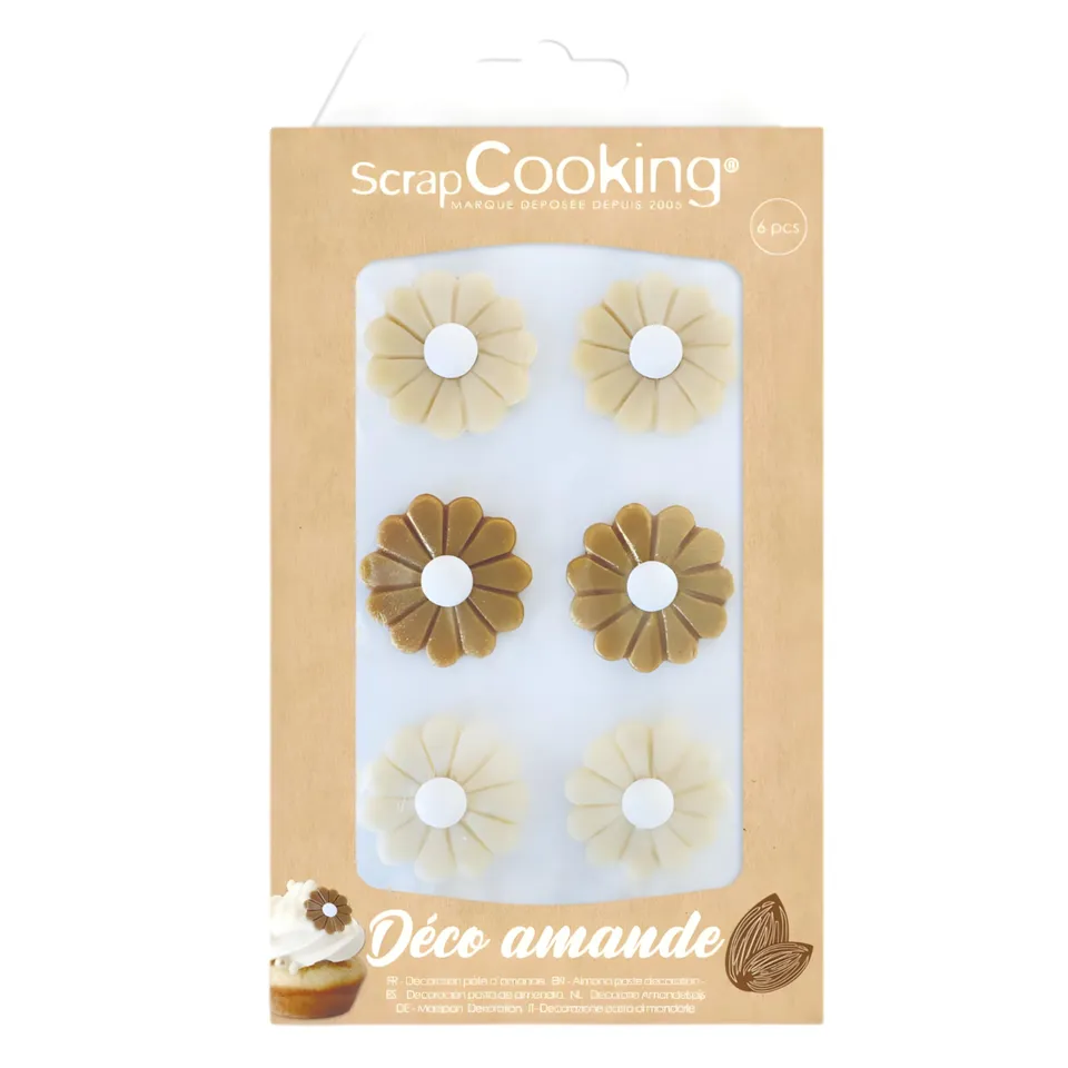 scrapcooking-d-corations-7657-marguerites-p-te-amande-x6 image 1