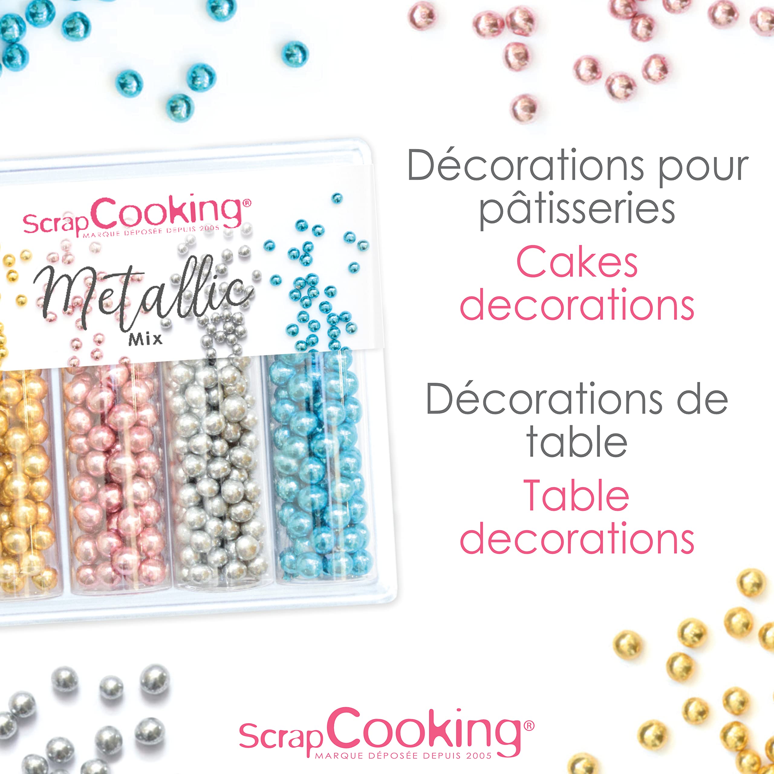 scrapcooking-d-corations-7518-metallic-mix-d-cors-sucr-s-64-g image 3
