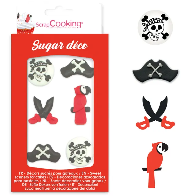 scrapcooking-d-corations-d-cosucres-pirate-comestibles-6-pi-ces image 1