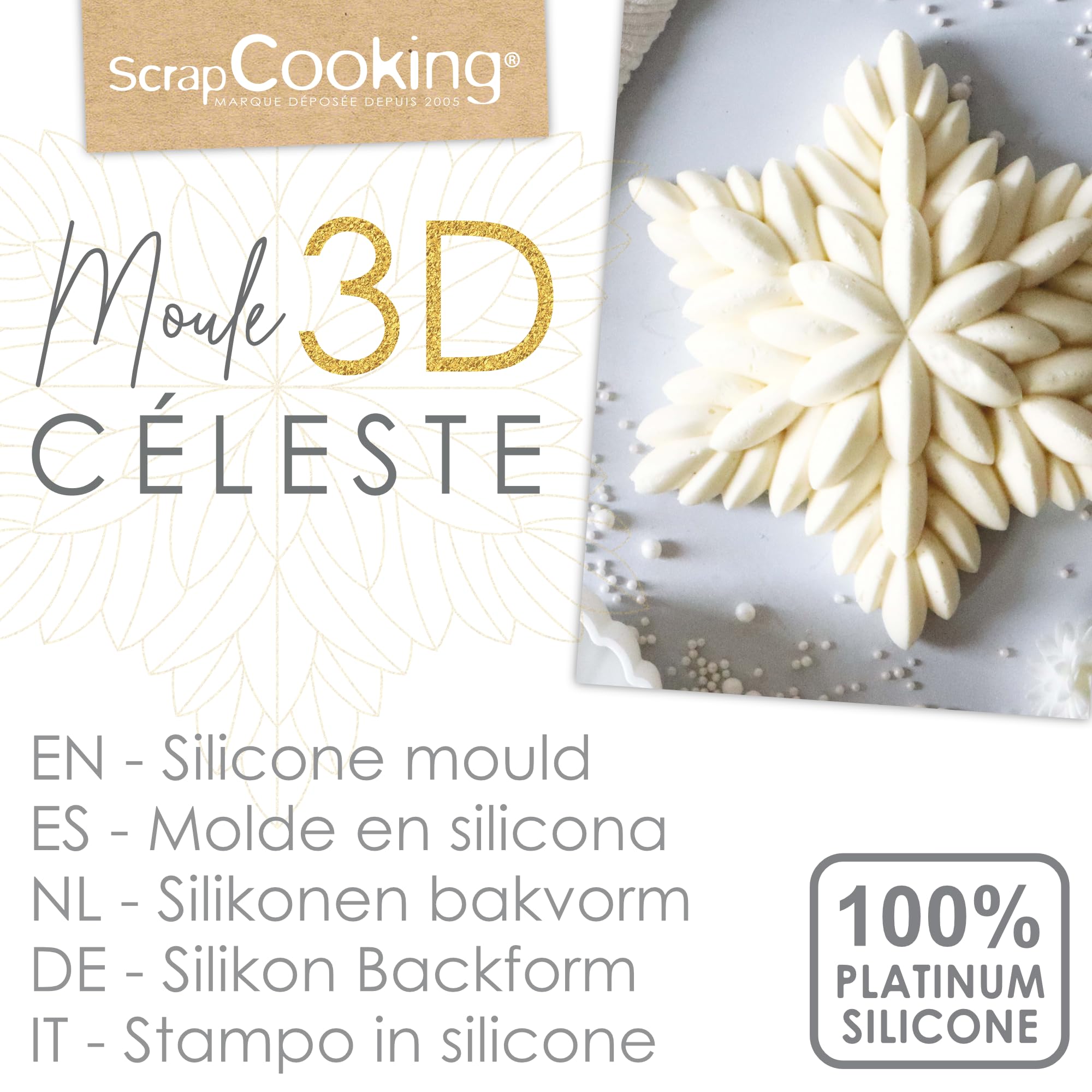 scrapcooking-moules-c-leste-silicone-3d-23-cm-toile-flocon image 2