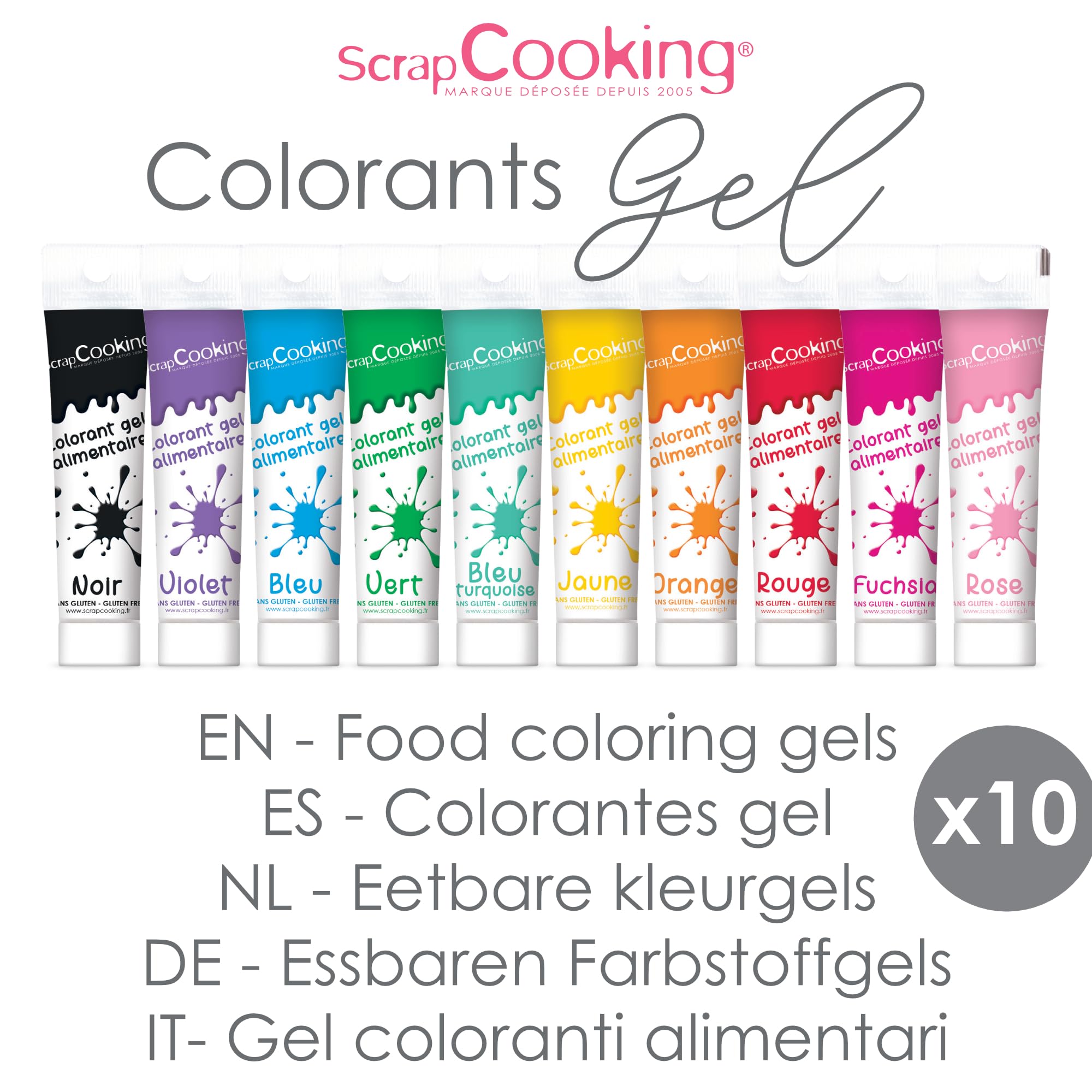 scrapcooking-colorants-coffret-10-gels-10x20-g-7124 image 4