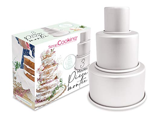 scrapcooking-moules-3-moules-aluminium-pi-ce-mont-e-10-18cm-h10cm image 2