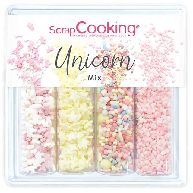 scrapcooking-d-corations-unicorn-mix-60-g-licornes-toiles image 1