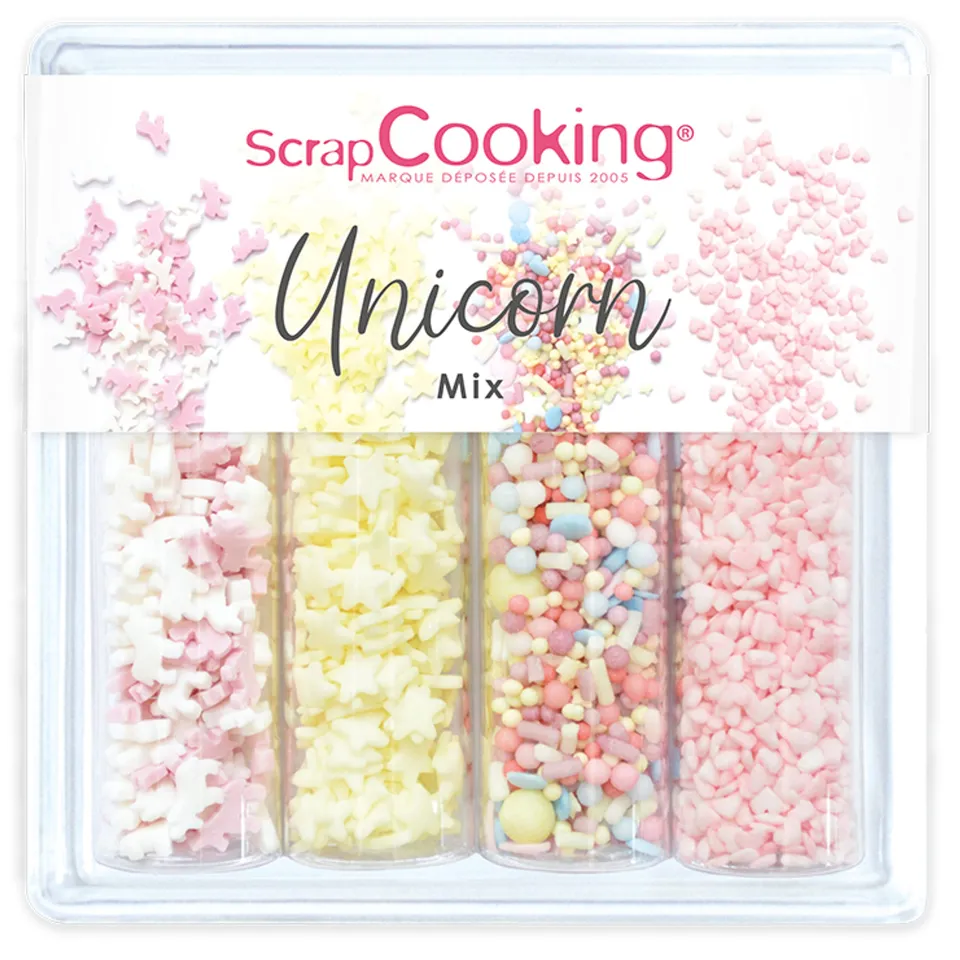 scrapcooking-d-corations-unicorn-mix-60-g-licornes-toiles image 1