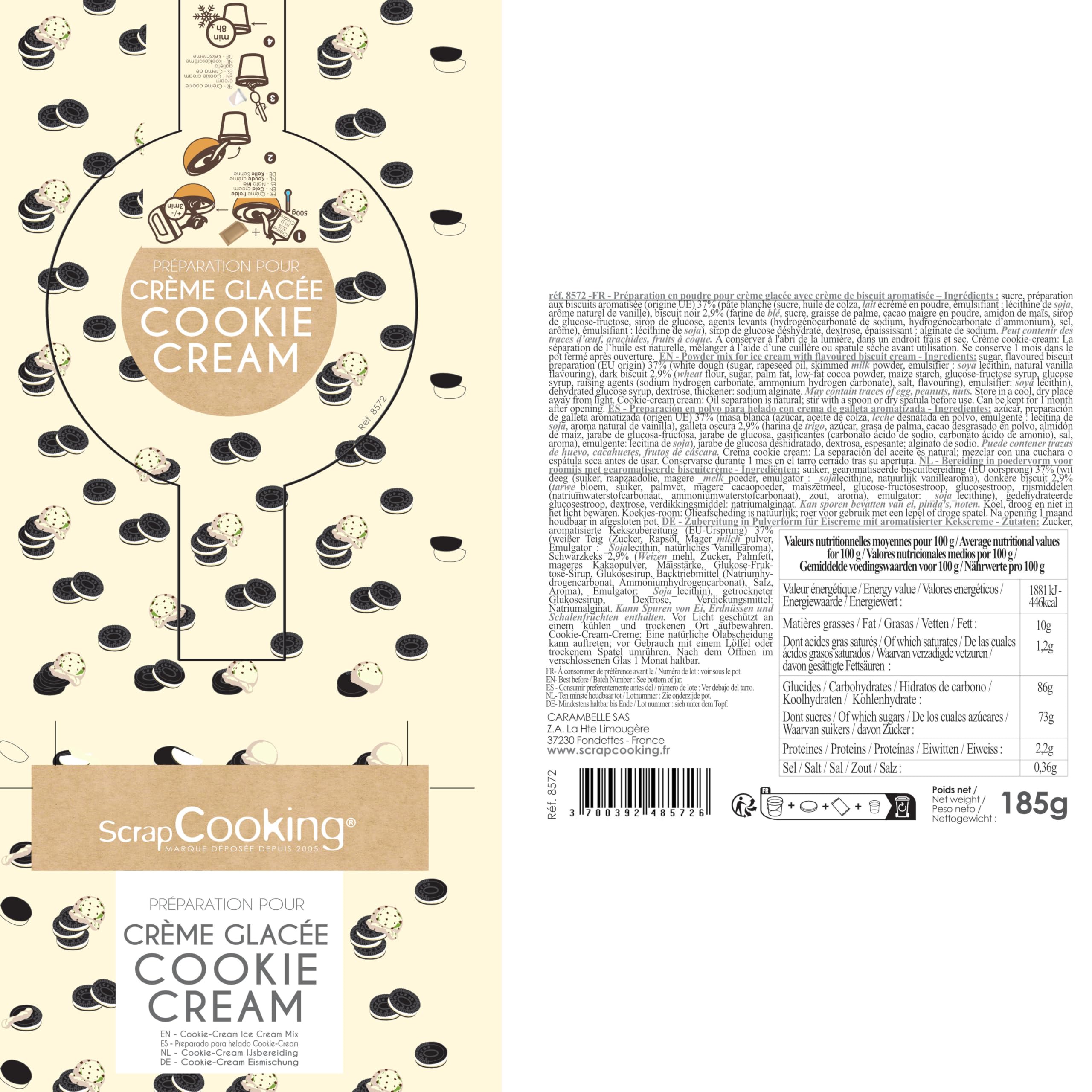 scrapcooking-8572-pr-paration-glace-cookie-cream-185g image 8