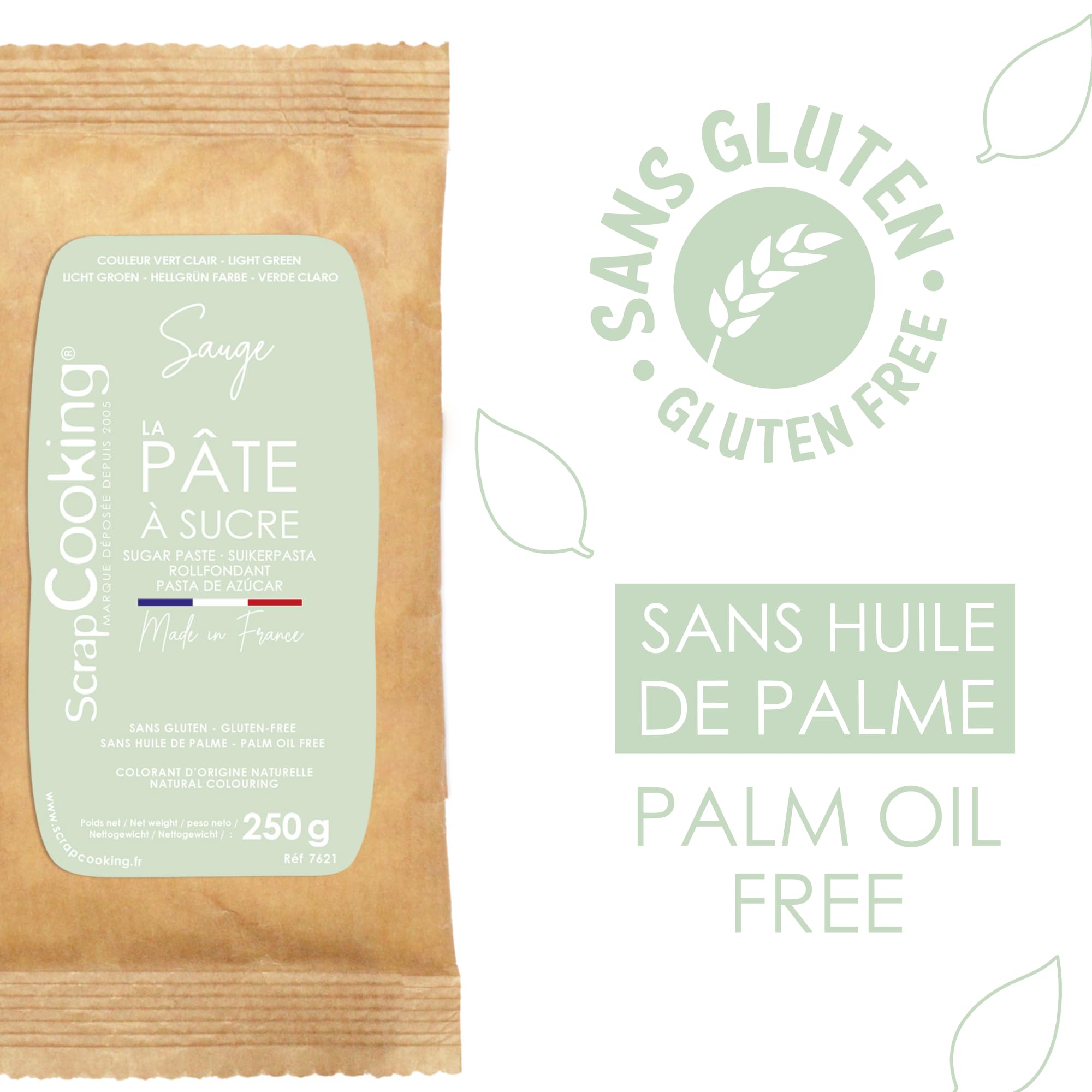 scrapcooking-p-tes-sucre-7621-vert-sauge-250-g-naturel image 6
