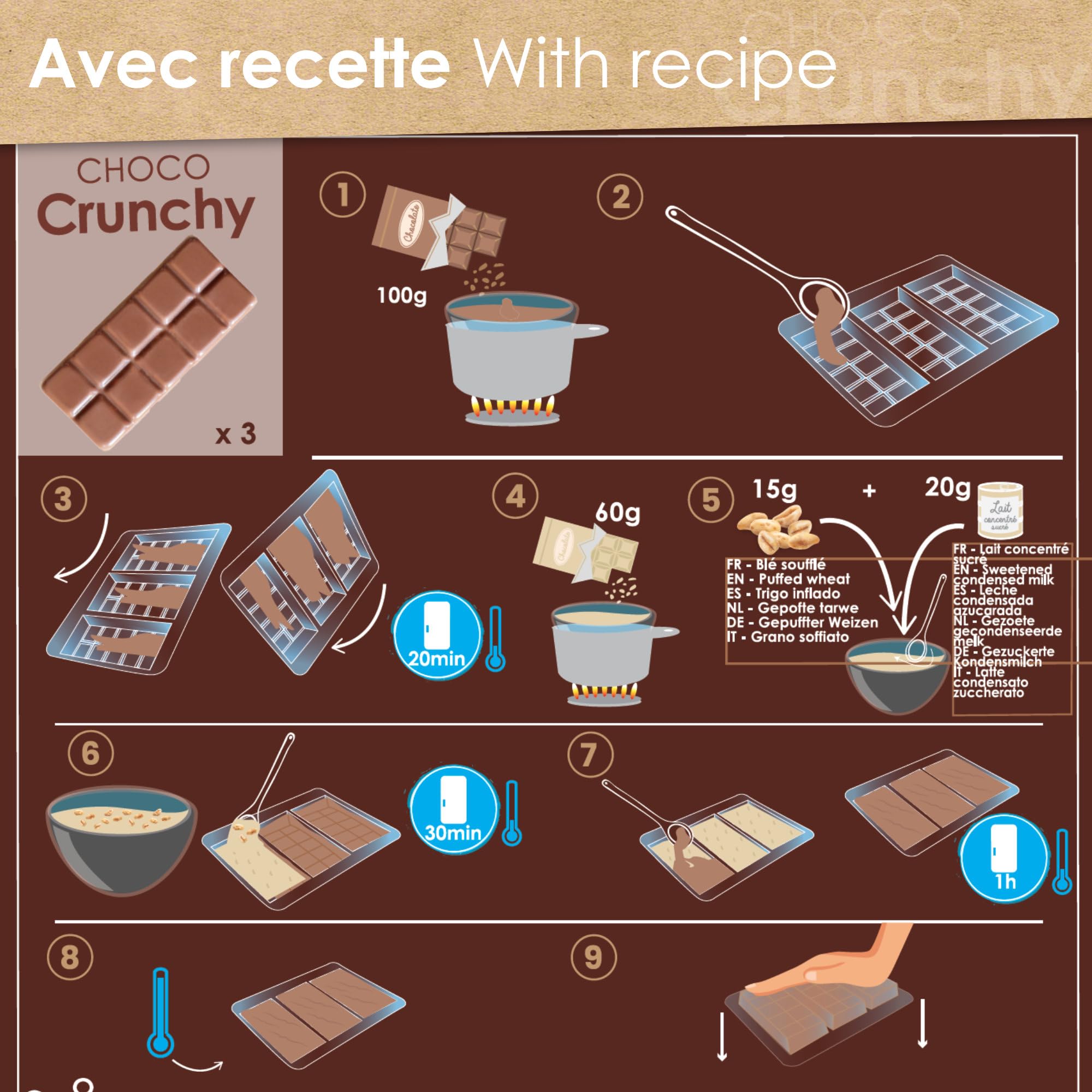 scrapcooking-moules-3-mini-tablettes-crunchy-6765-moule-chocolat image 7