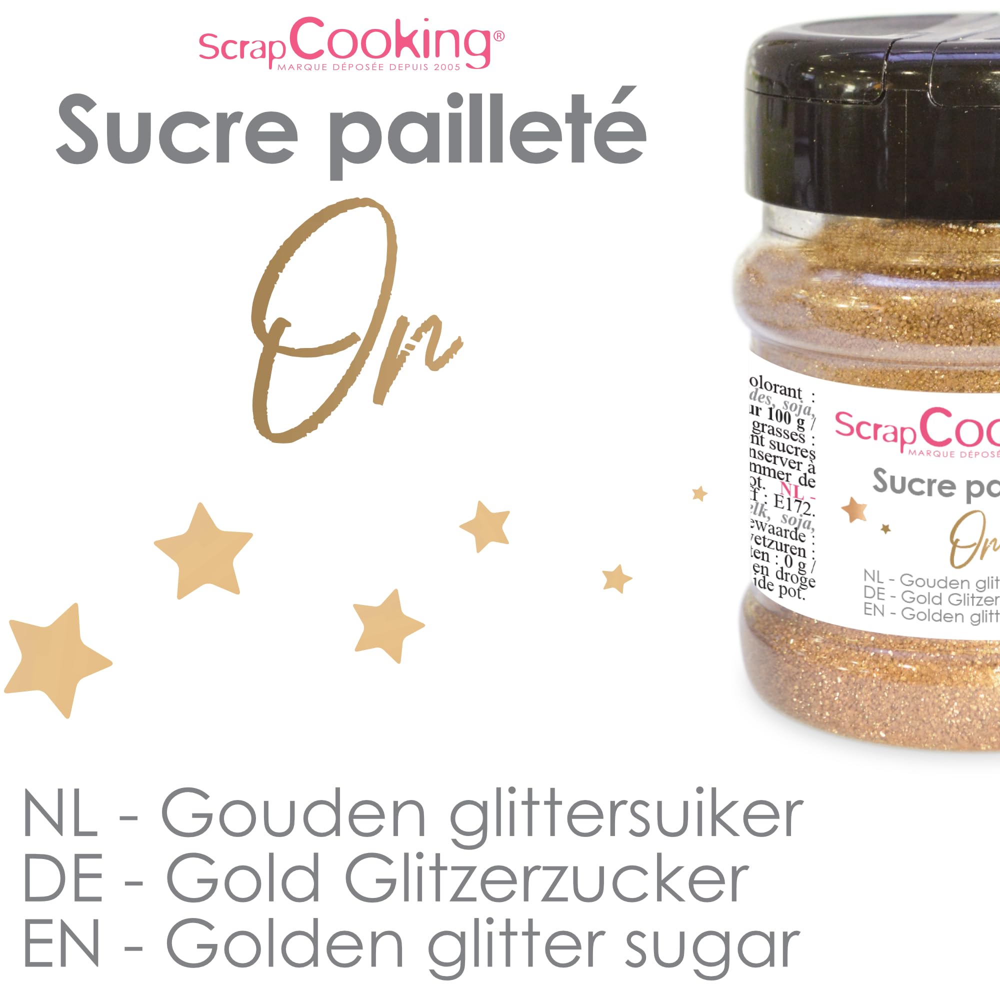 scrapcooking-d-corations-sucre-paillet-or-160-g-poudre-dor-e image 3
