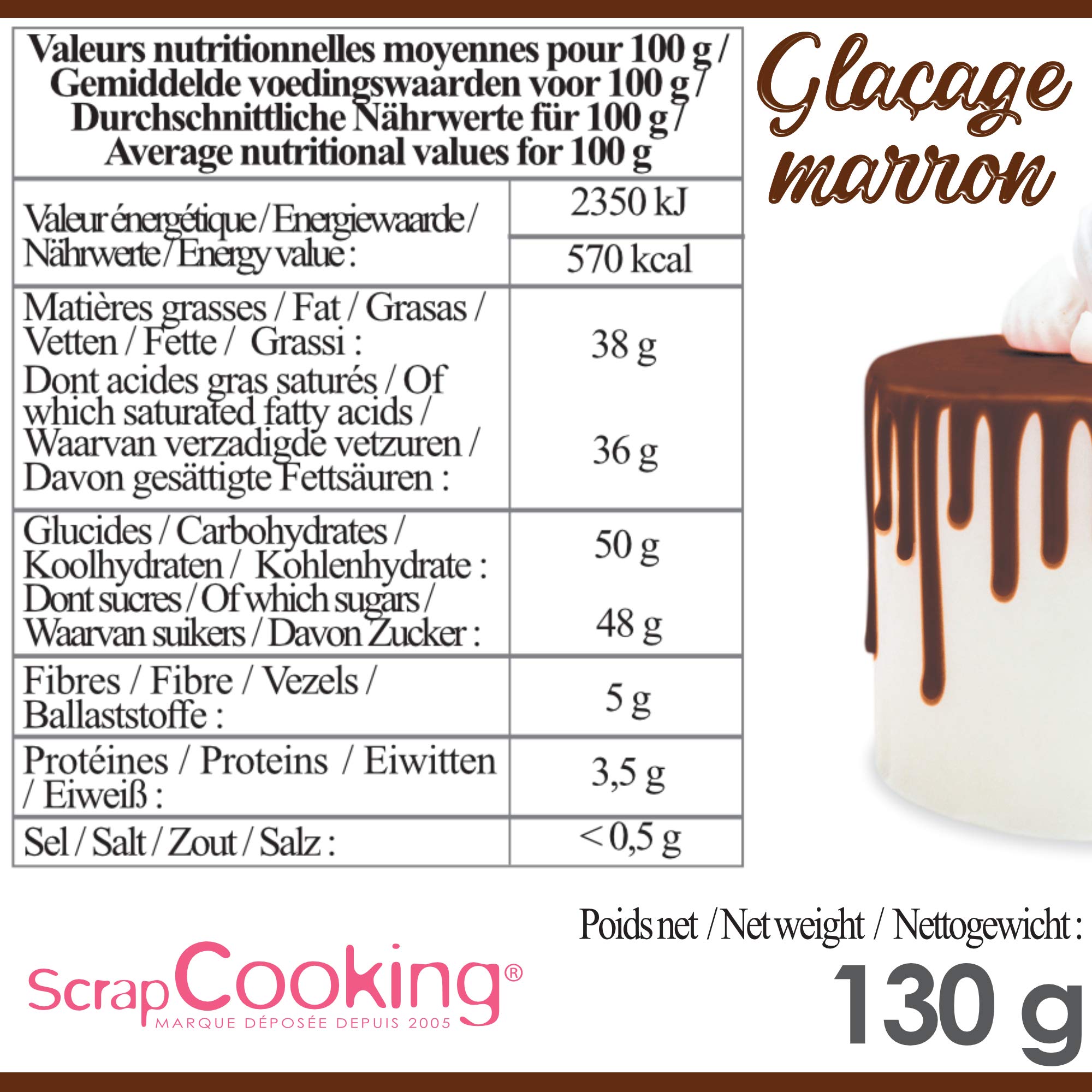 scrapcooking-ingr-dients-gla-age-4704-marron-chocolat-130-g image 6