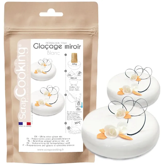 scrapcooking-ingr-dients-mix-gla-age-miroir-blanc-220-g-brillant image 1