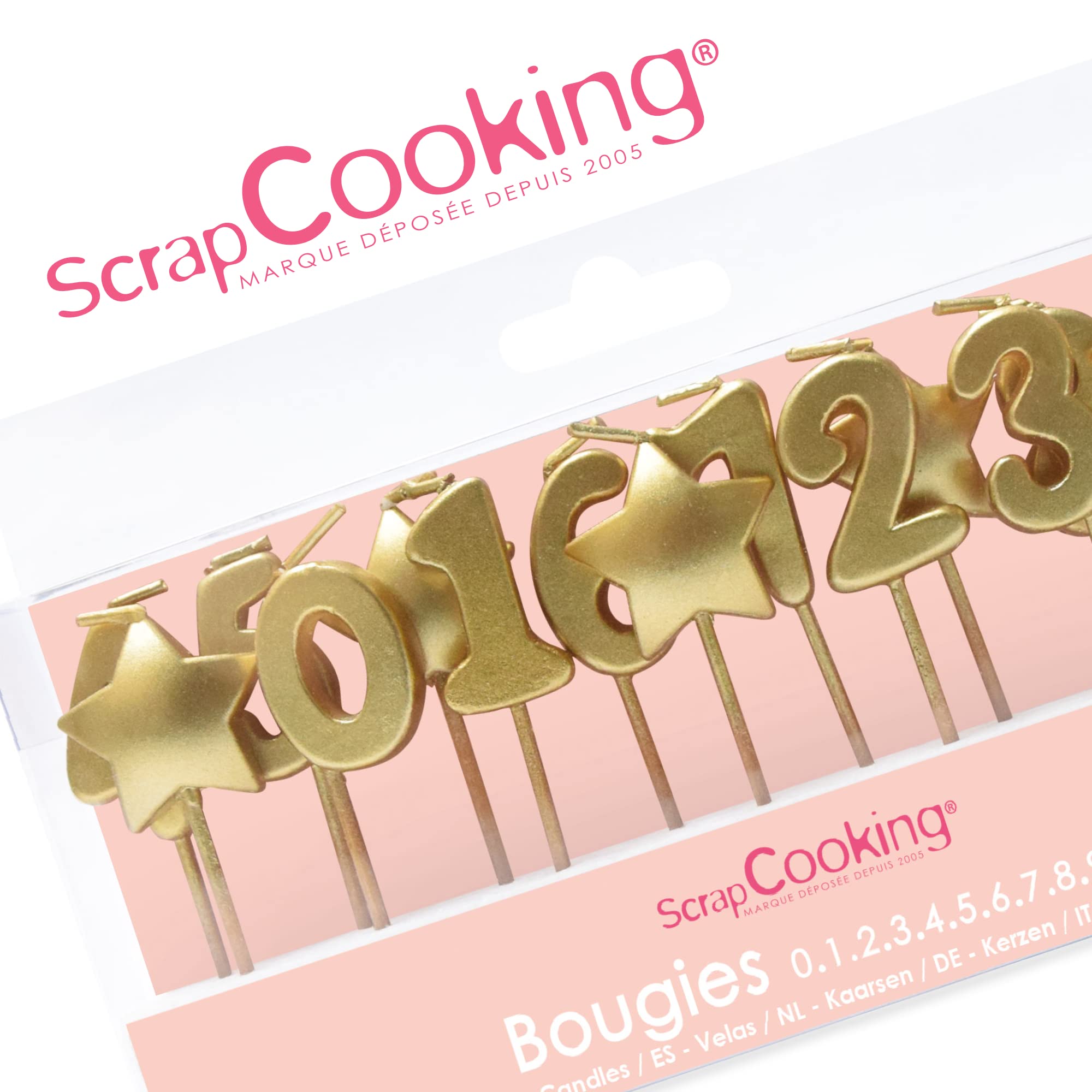 scrapcooking-d-corations-bougies-chiffres-dor-s-8-cm-lot-15 image 8