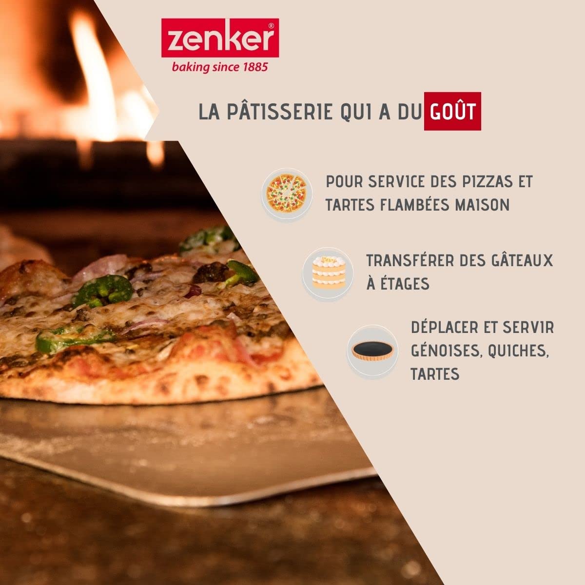 zenker-patisserie-7703-pelle-tarte-pizza-inox-28-cm image 2