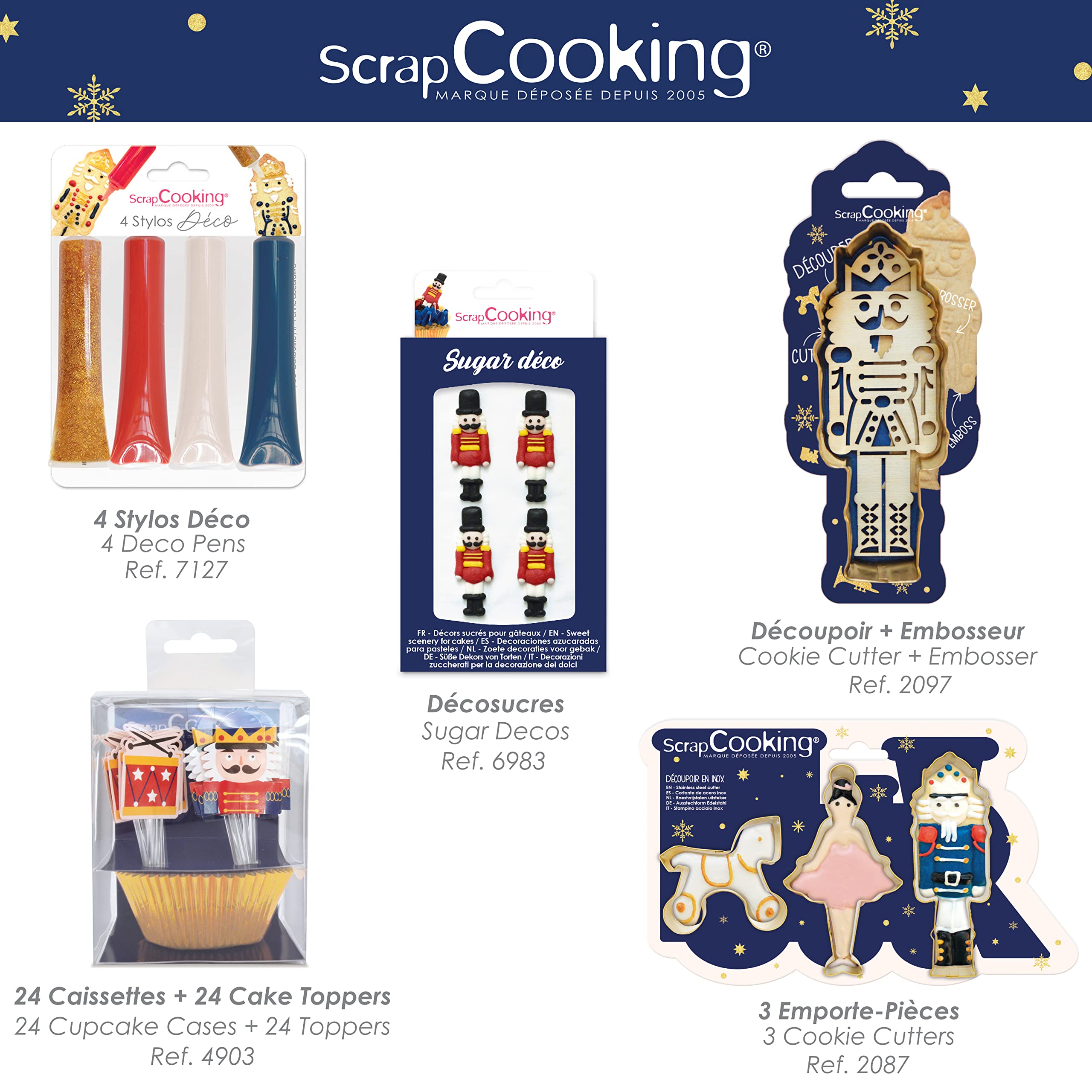 scrapcooking-emporte-pi-ces-casse-noisette-2087-inox-dor-lot-3 image 8