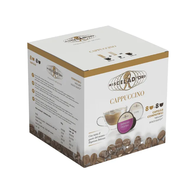 miscelad-oro-cappuccino-capsules-dolce-gusto-compatibles-16-pcs image 1
