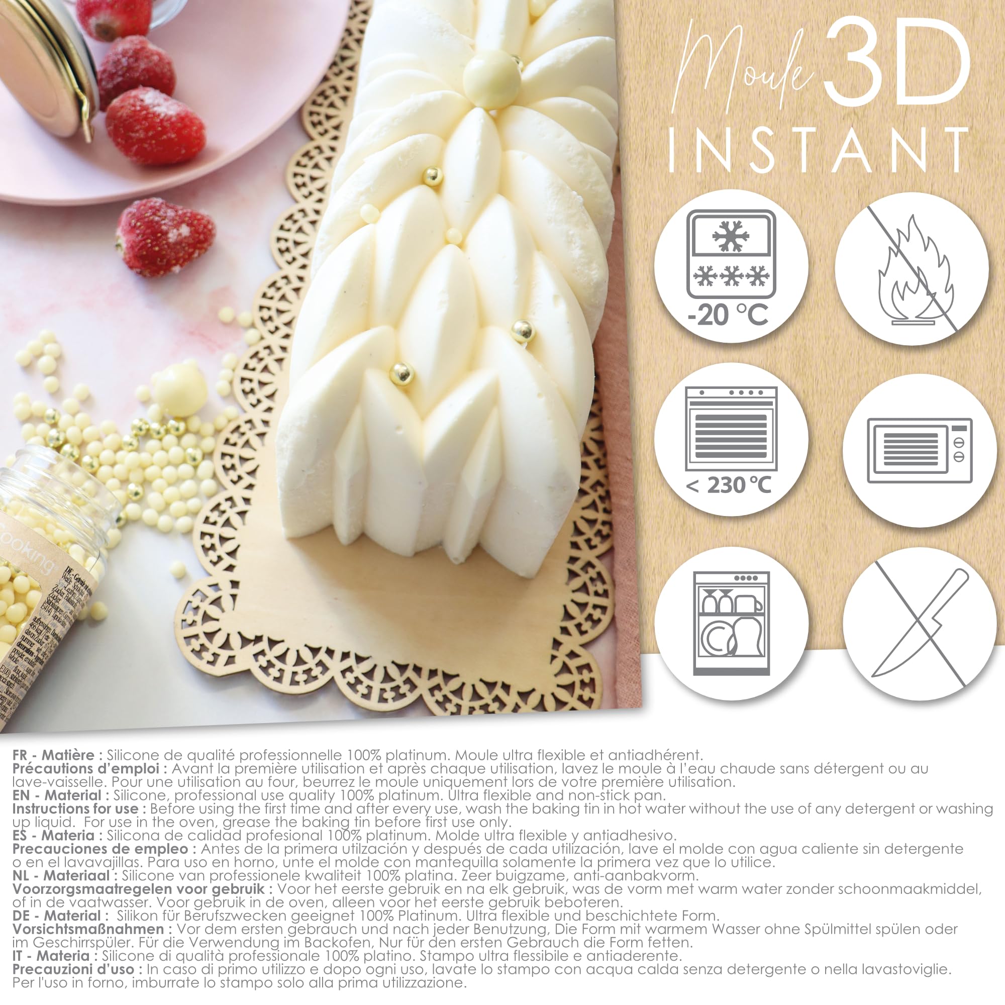scrapcooking-moules-2893-moule-b-che-silicone-blanc-25-cm image 8