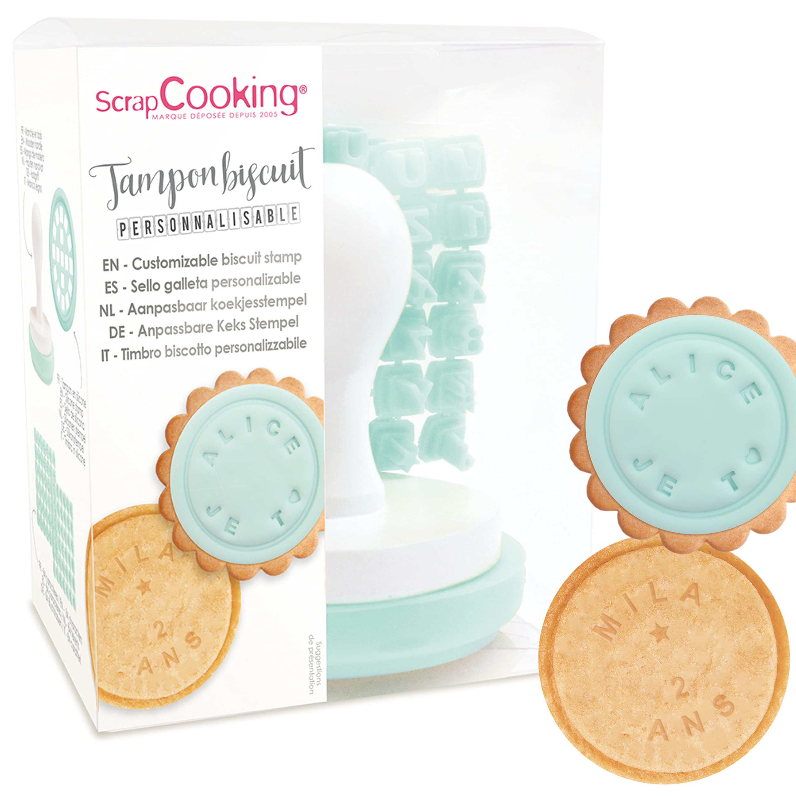scrapcooking-mat-riel-2036-tampon-biscuits-messages-84-lettres image 1