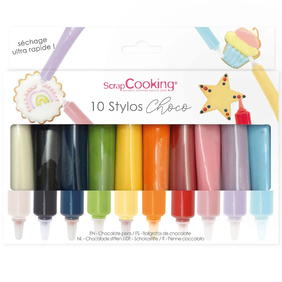 scrapcooking-6820-stylos-choco-gla-age-10-x-25-g-go-t-chocolat image 1
