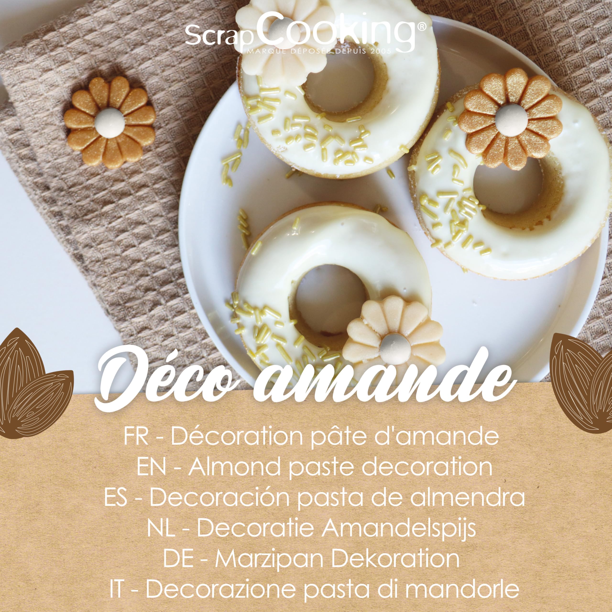scrapcooking-d-corations-7657-marguerites-p-te-amande-x6 image 3