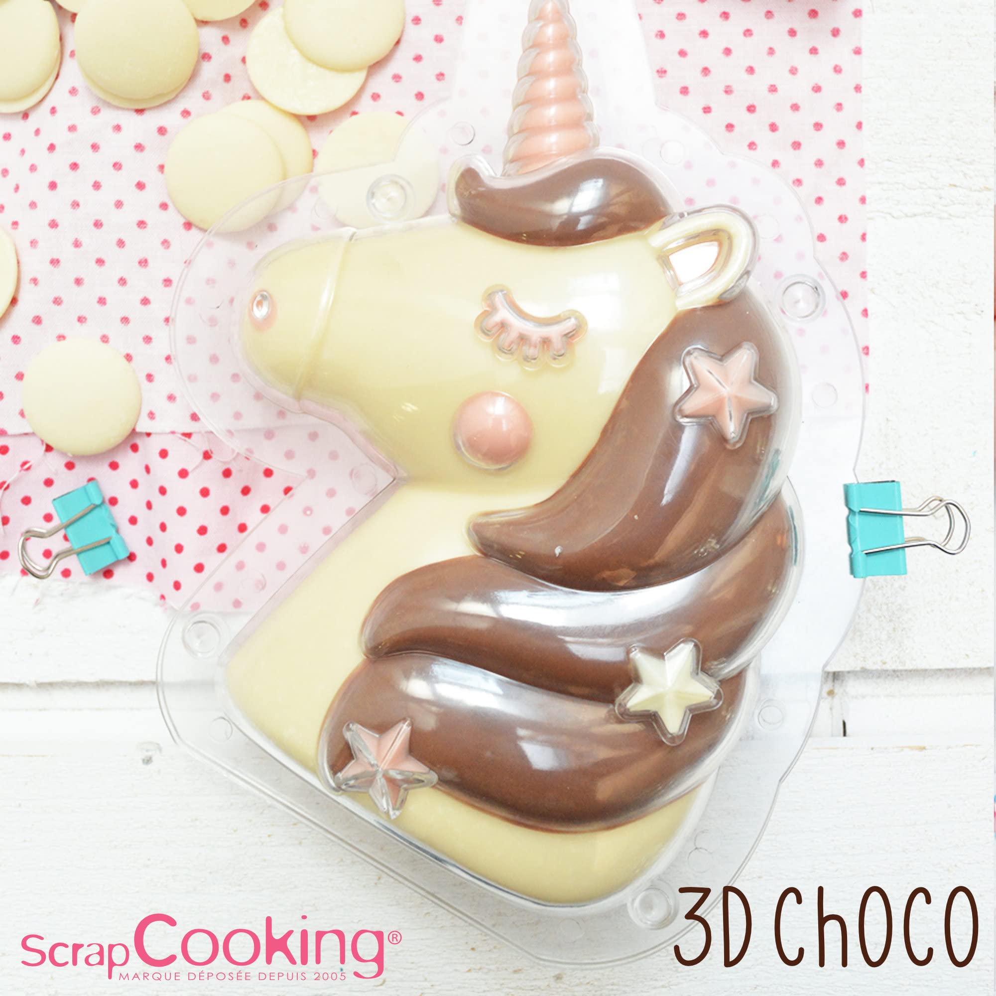 scrapcooking-moules-moule-chocolat-licorne-3d-rigide image 5