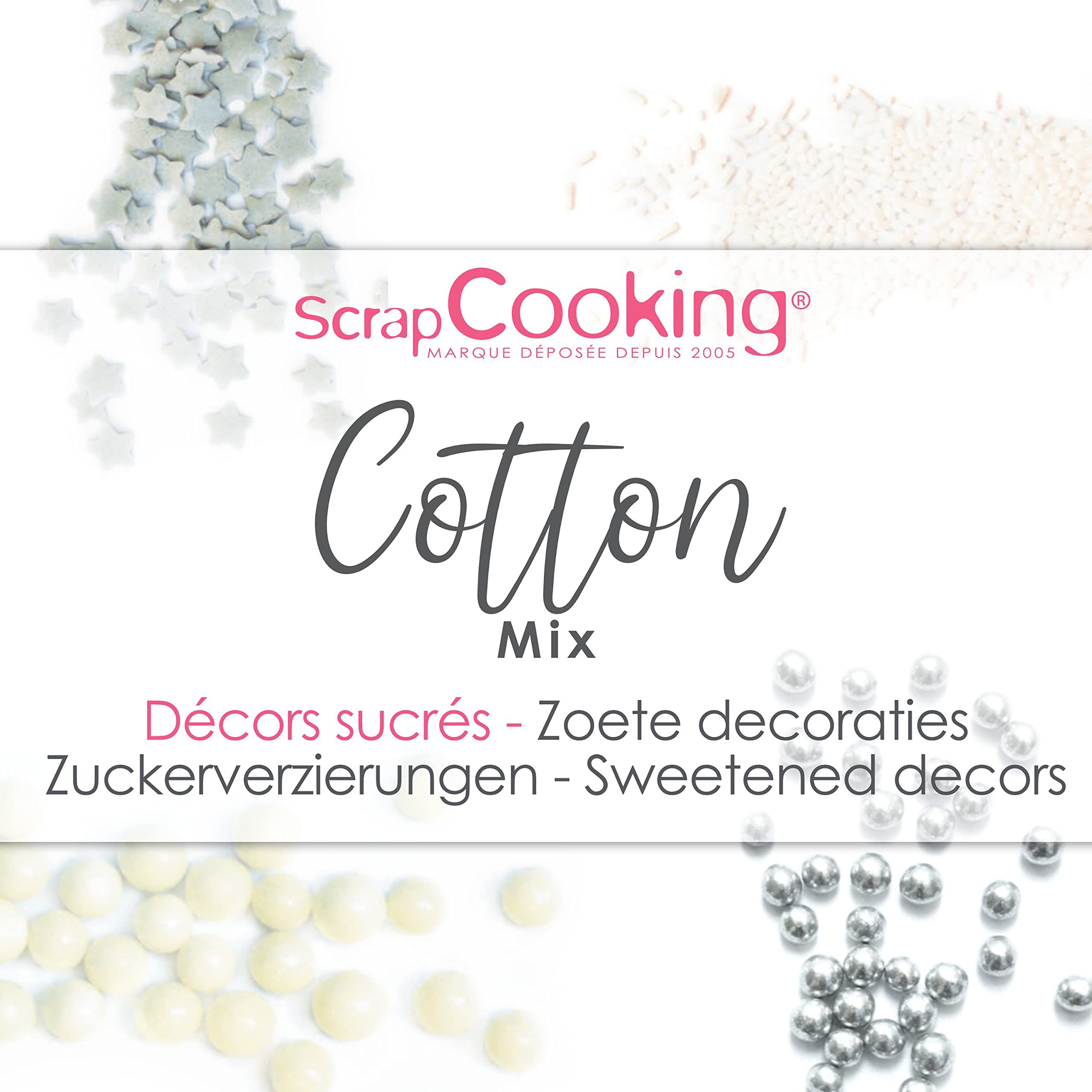 scrapcooking-d-corations-cotton-mix-7523-d-cors-sucr-s-61-g-gris image 2