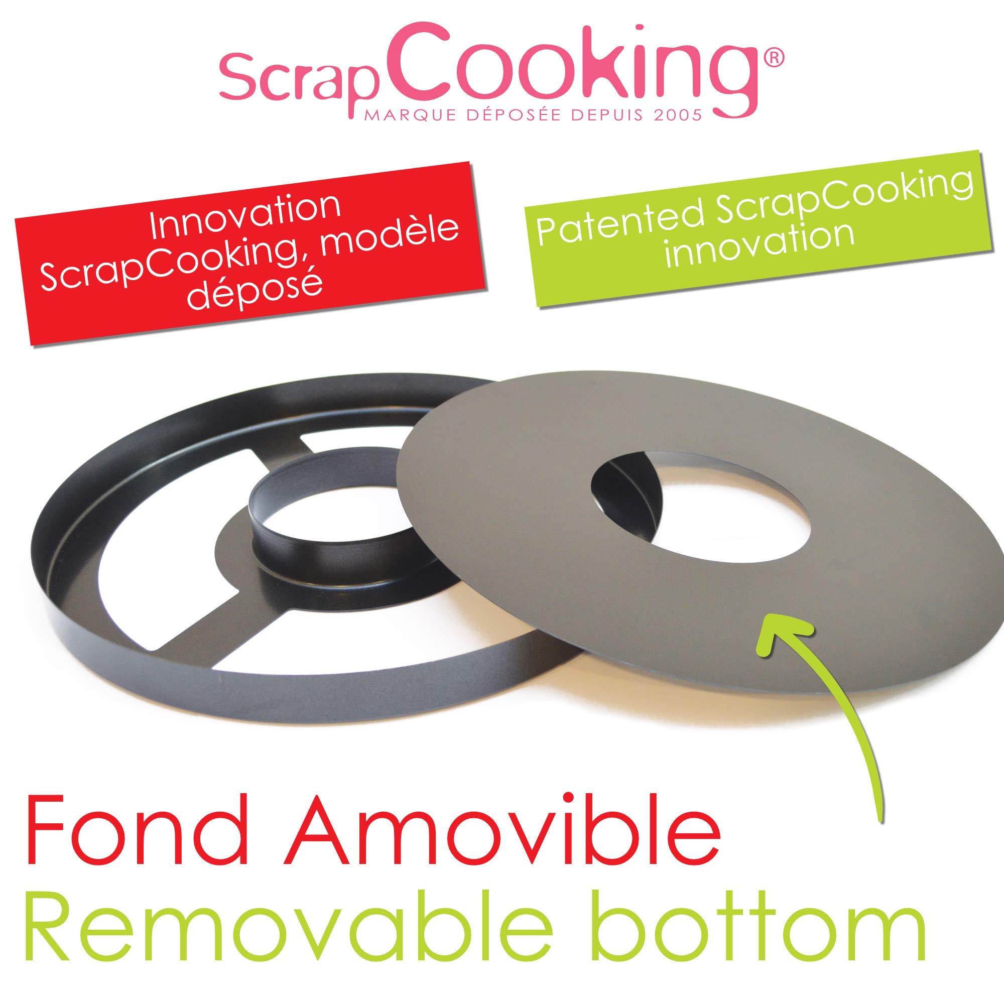 scrap-cooking-moules-moule-tarte-couronne-30-cm-noir-antiadh-sif image 3