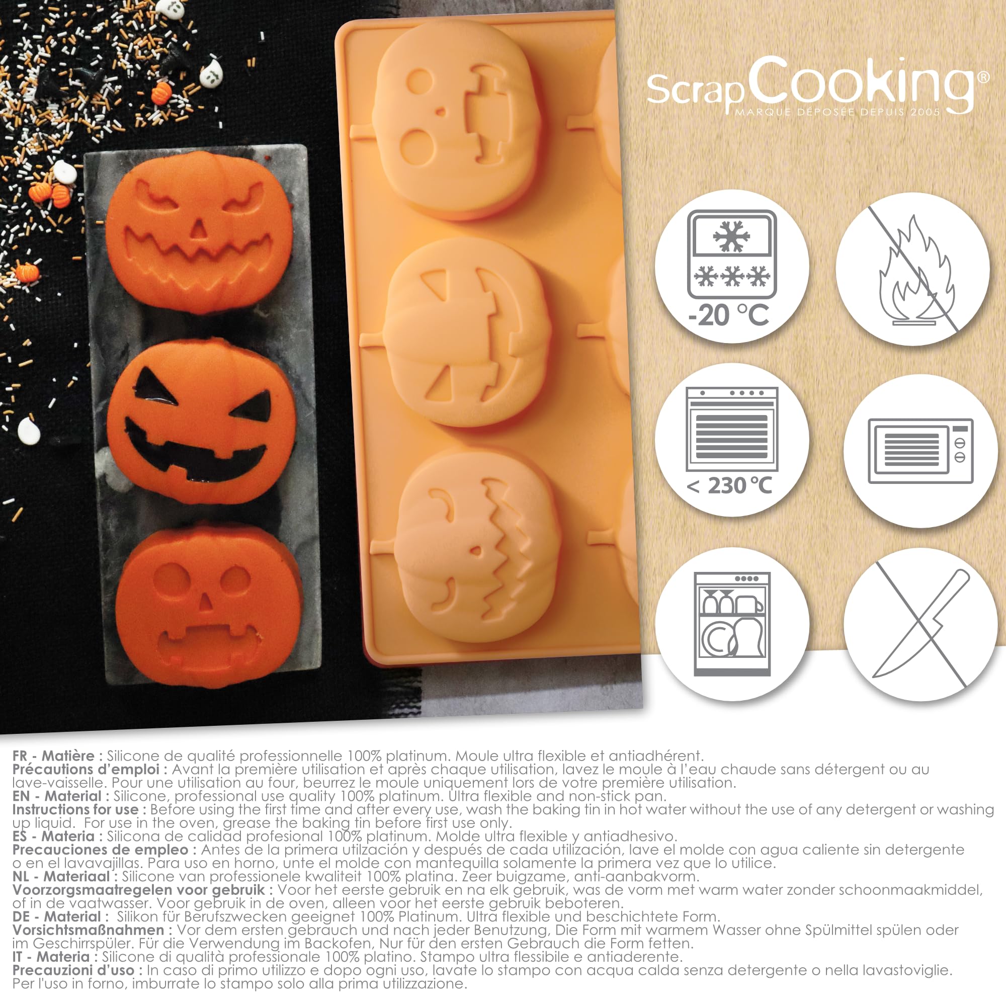 scrapcooking-moules-2994-moule-silicone-citrouilles-6-cavit-s image 6