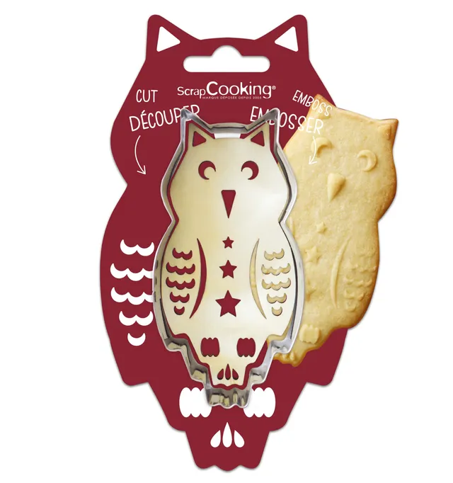 scrapcooking-emporte-pi-ces-kit-chouette-inox-embosseur-bois-2103 image 1