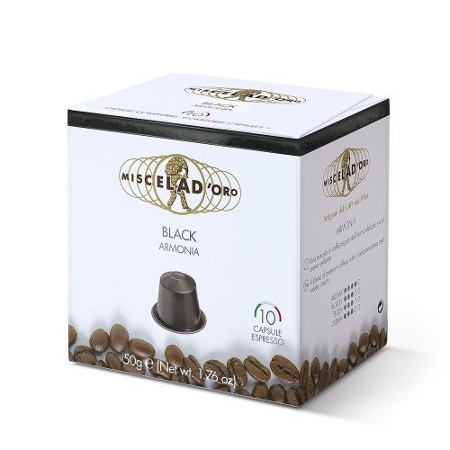 miscela-d-oro-black-capsules-compatibles-nespresso-intense image 1