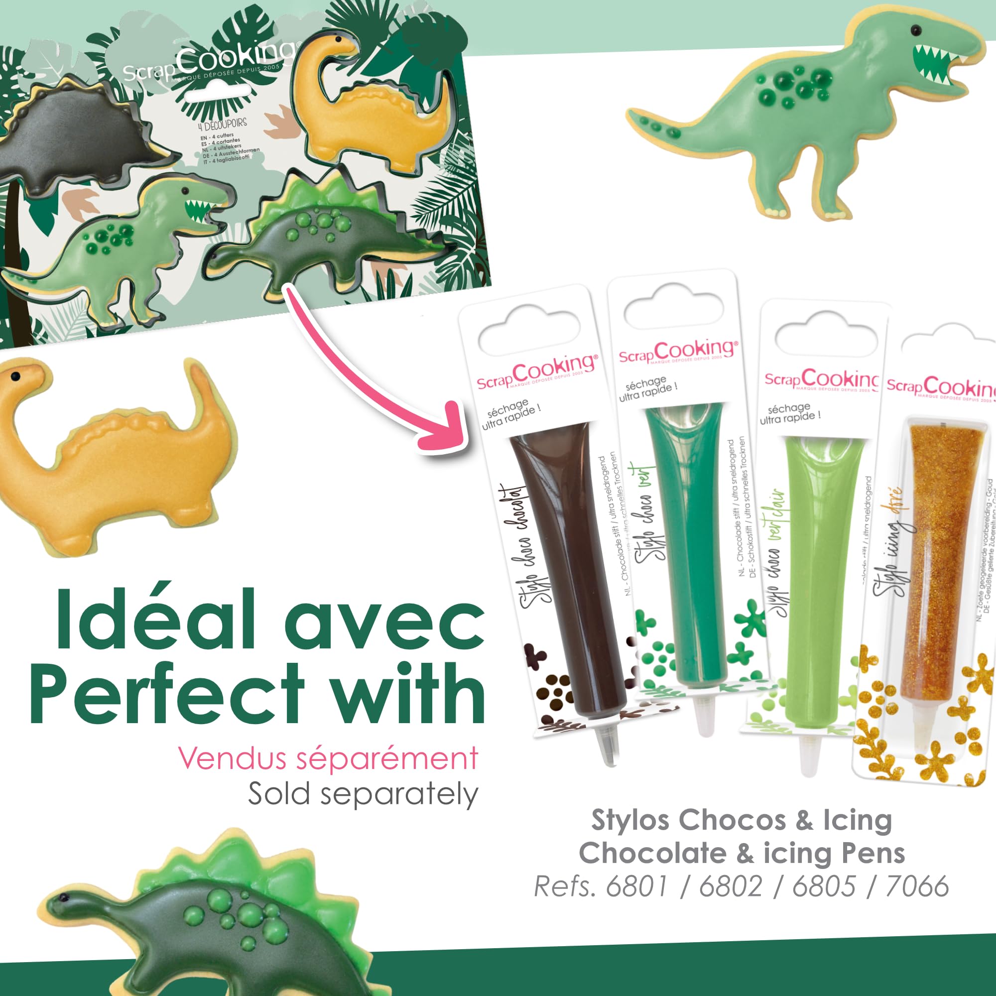 scrapcooking-emporte-pi-ces-4-dinosaures-m-tal-biscuits-2085 image 6