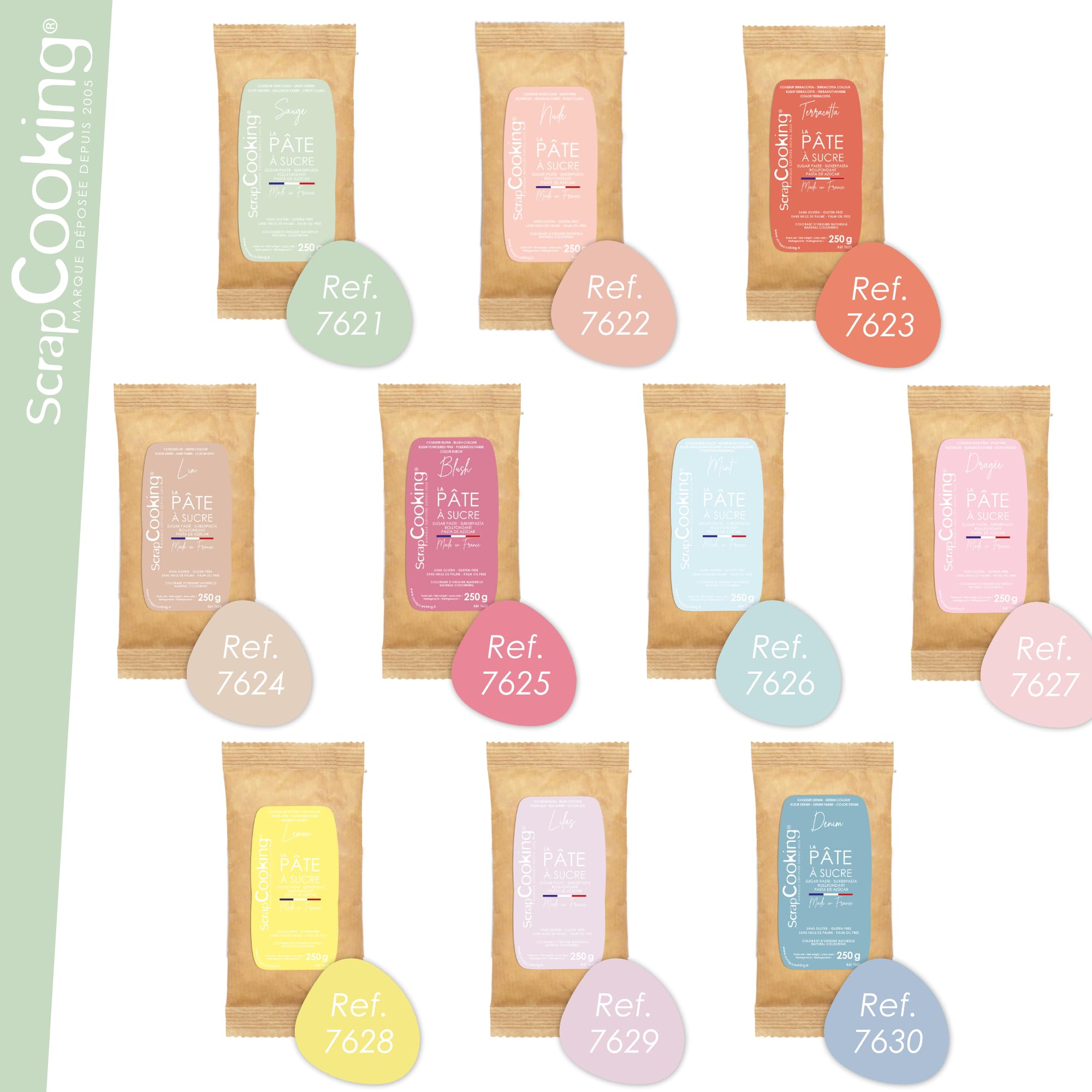scrapcooking-p-tes-sucre-7621-vert-sauge-250-g-naturel image 8