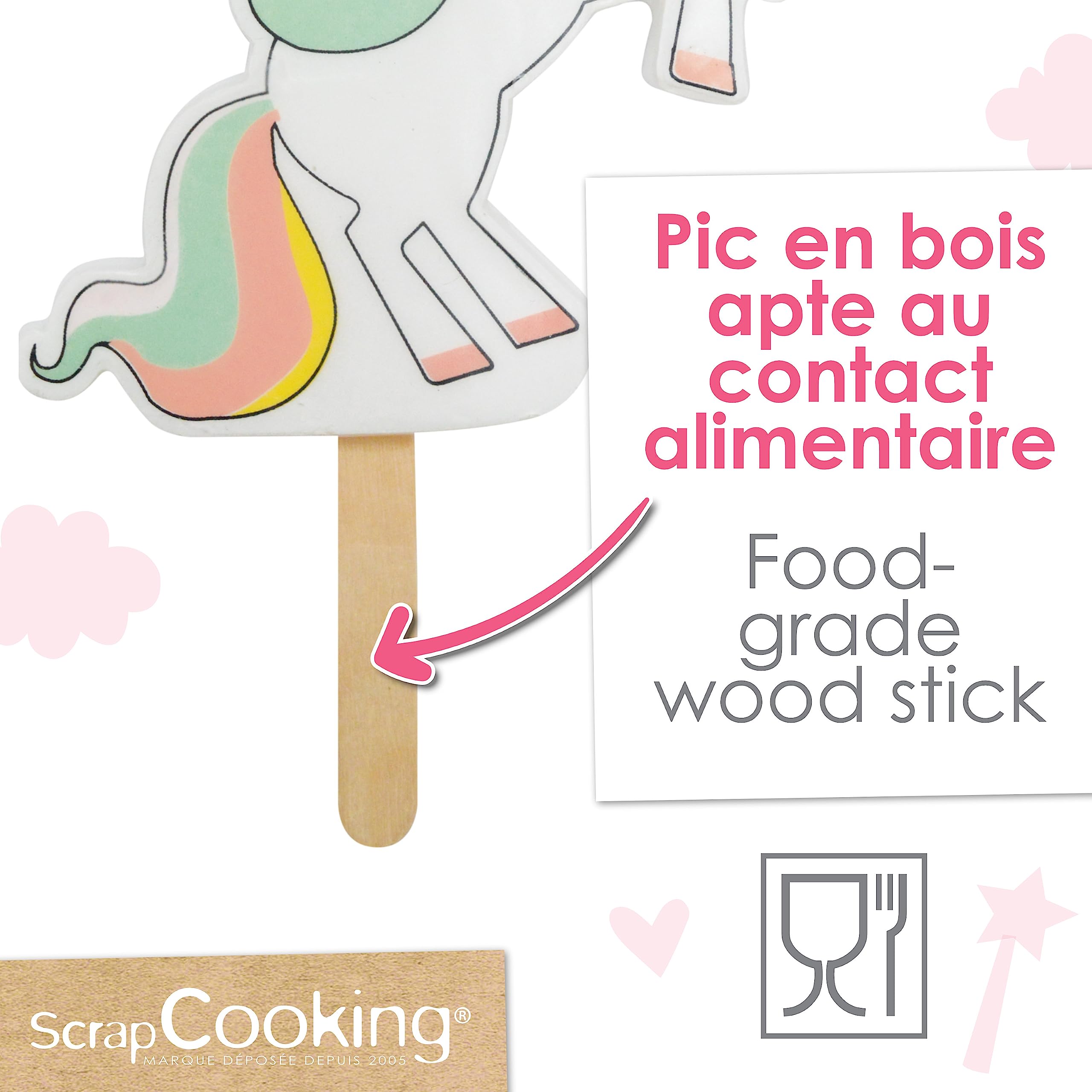 scrapcooking-d-corations-0344-bougie-licorne-xxl-rose image 5