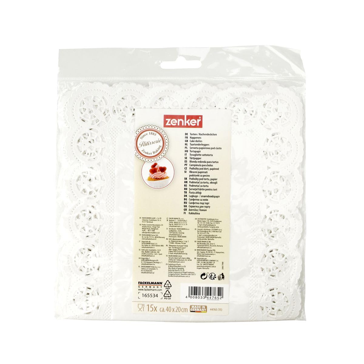 zenker-happy-cupcakes-napperons-papier-dentelle-blanc-40x20-cm image 5