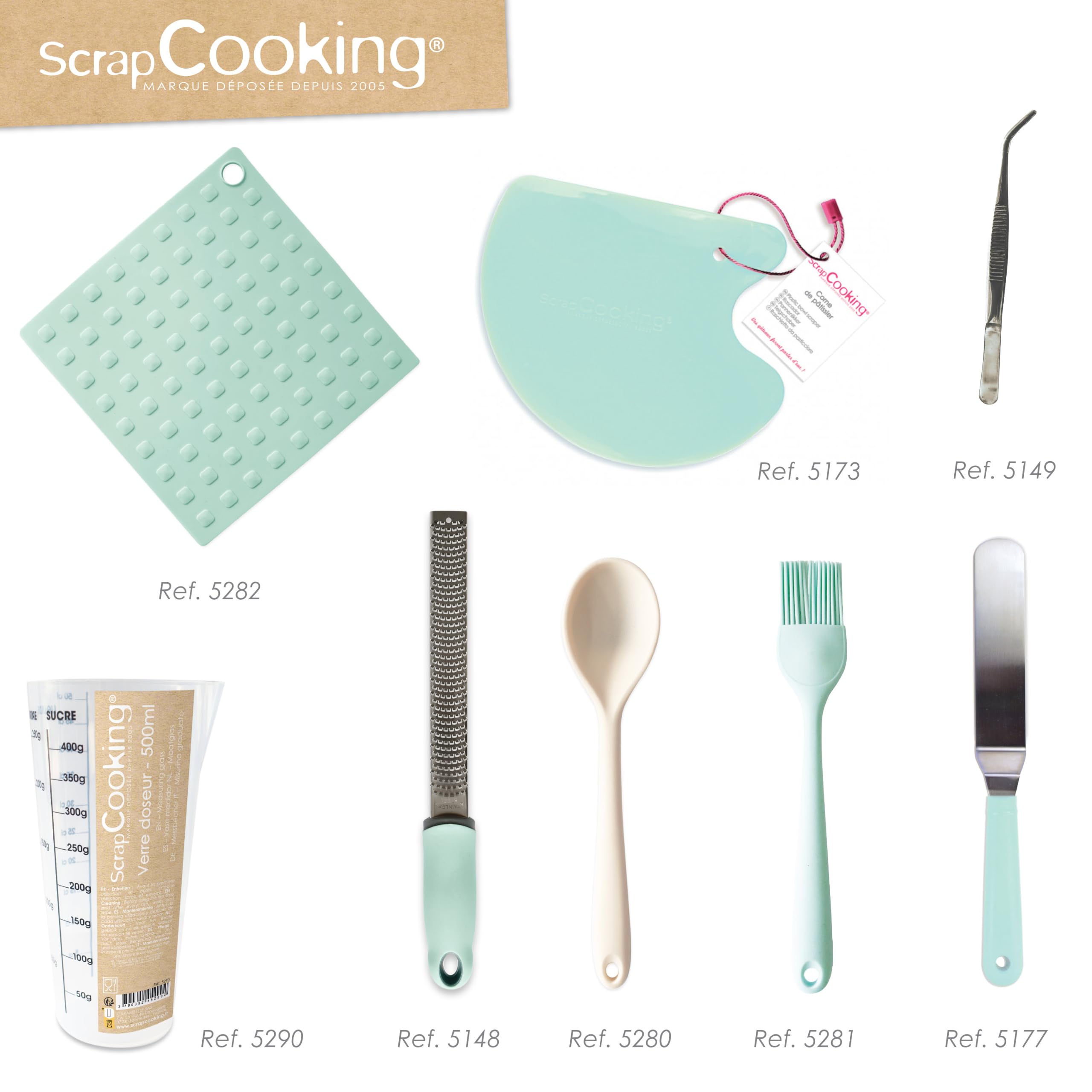 scrapcooking-mat-riel-5280-cuill-re-silicone-vert-d-eau-27-3-cm image 7