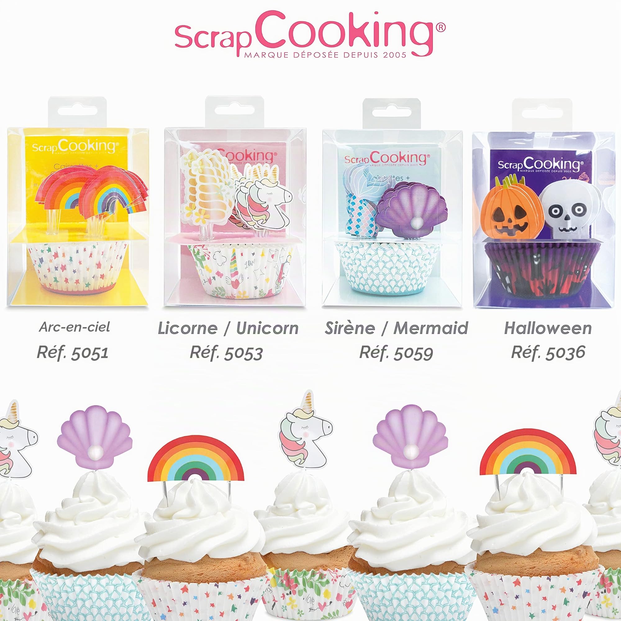 scrapcooking-d-corations-5036-kit-cupcakes-halloween-orange-violet image 7