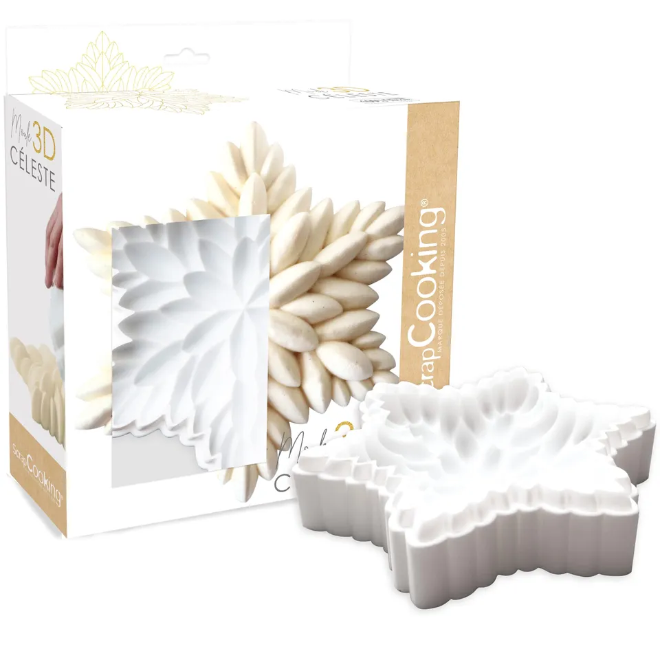 scrapcooking-moules-c-leste-silicone-3d-23-cm-toile-flocon image 1