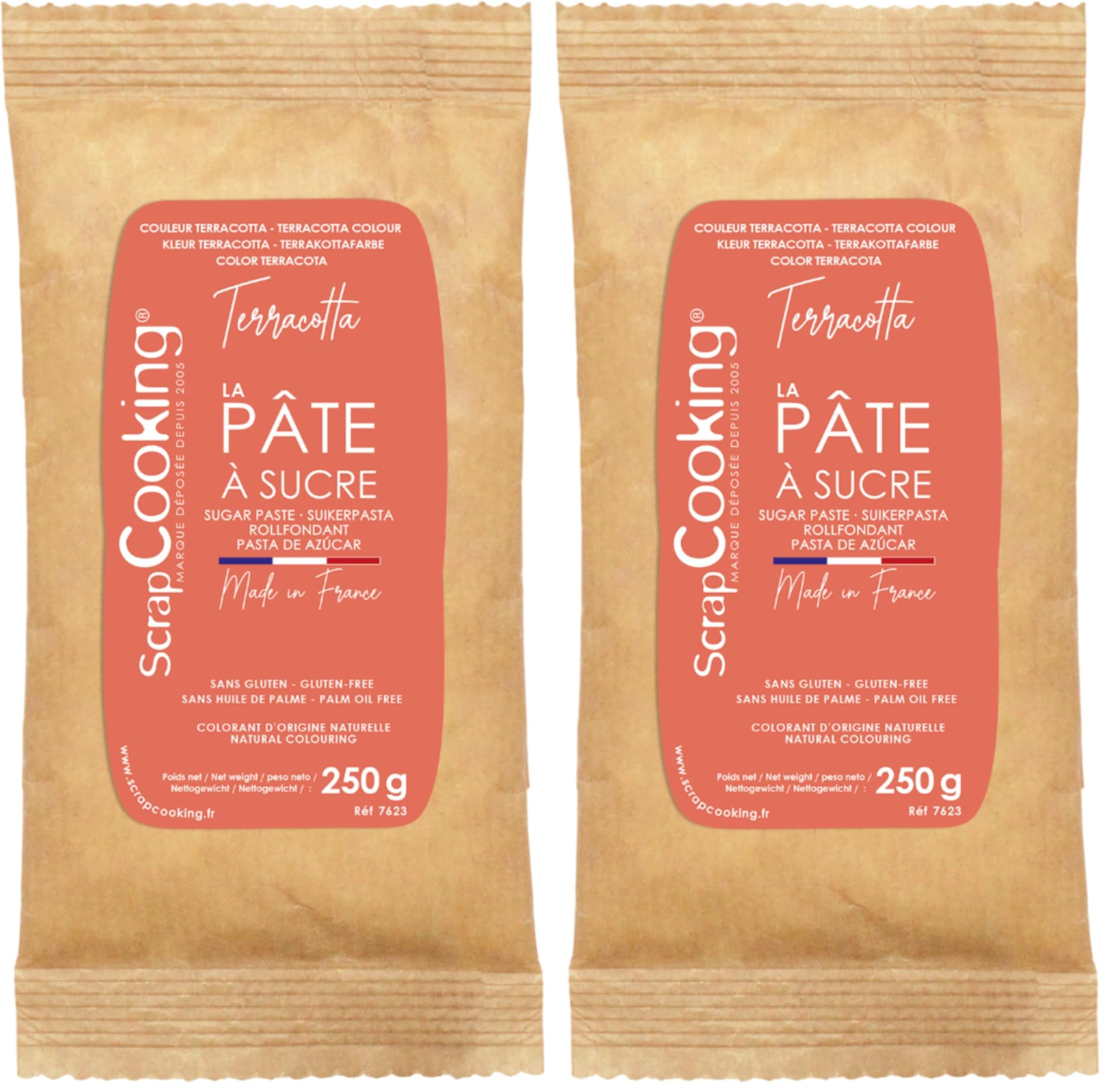 scrapcooking-p-tes-sucre-terracotta-250-g-naturel-france image 8