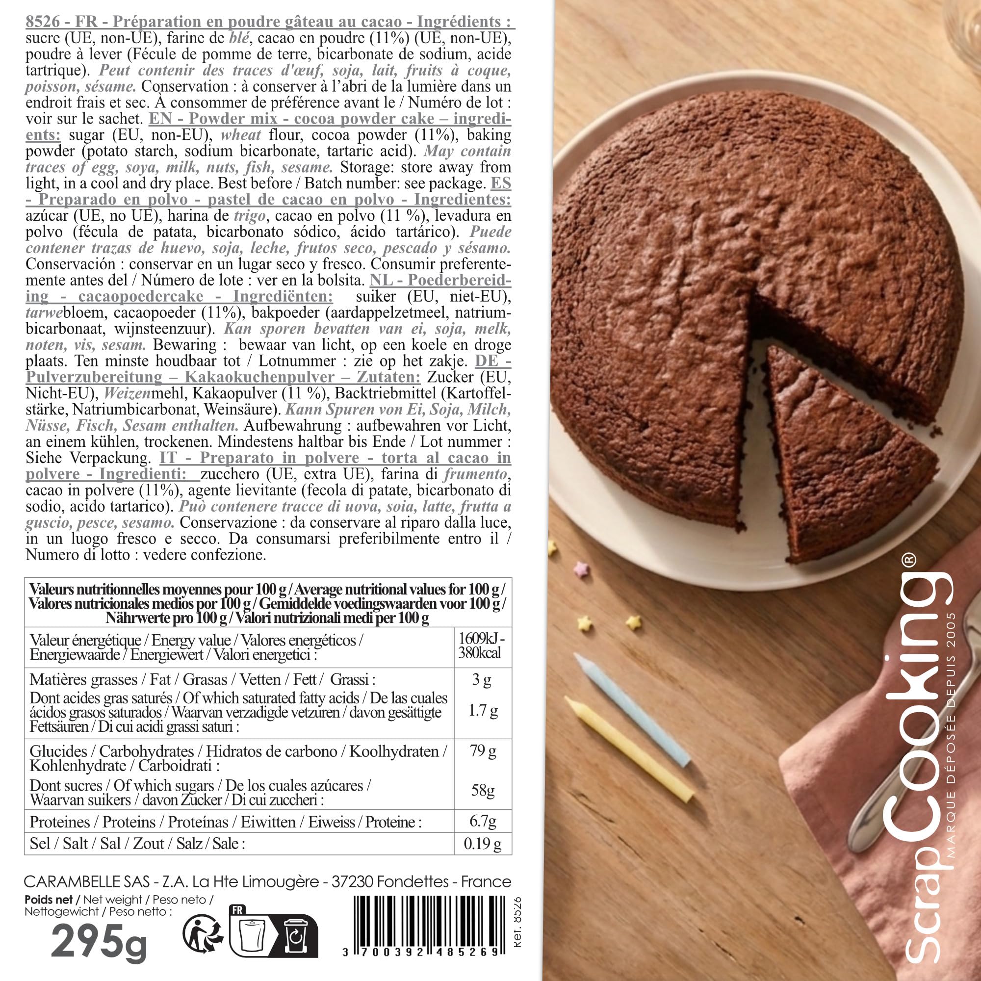 scrapcooking-ingr-dients-pr-paration-g-teau-chocolat-295g-8526-moelleux image 2