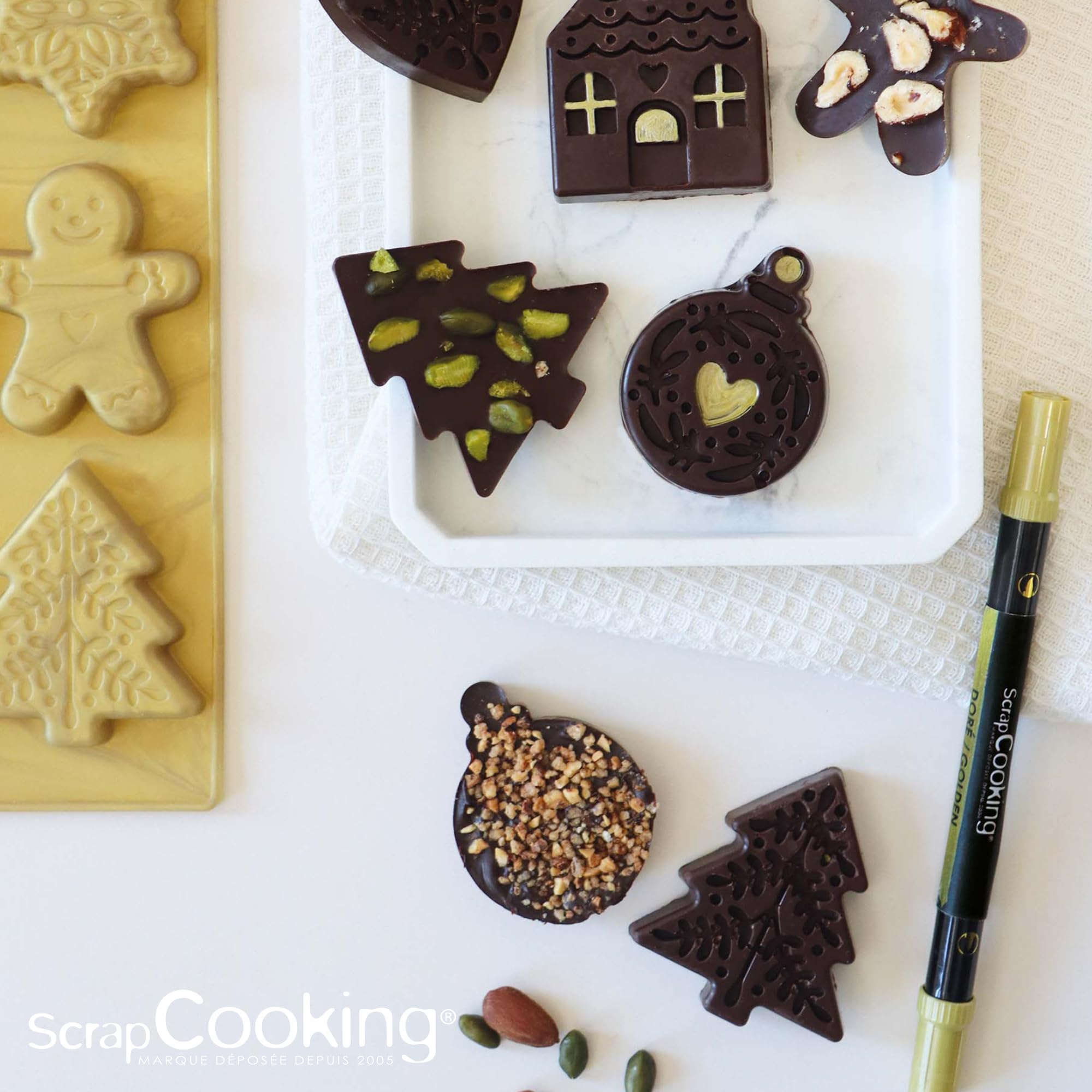 scrapcooking-d-corations-feutre-alimentaire-dor-double-pointe image 7