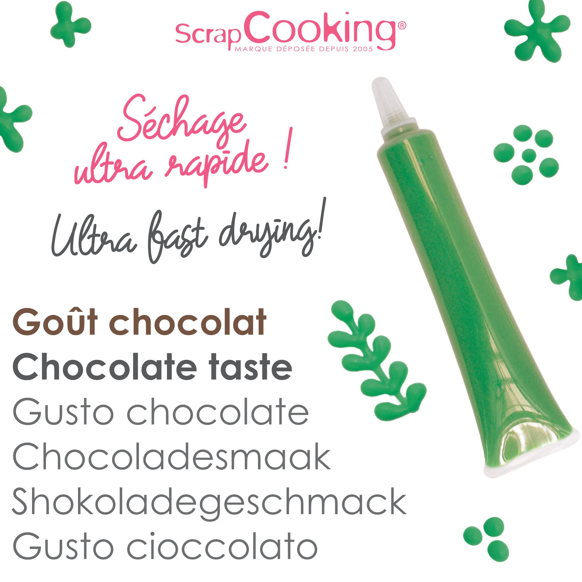 scrapcooking-d-corations-stylo-choco-vert-25g image 5