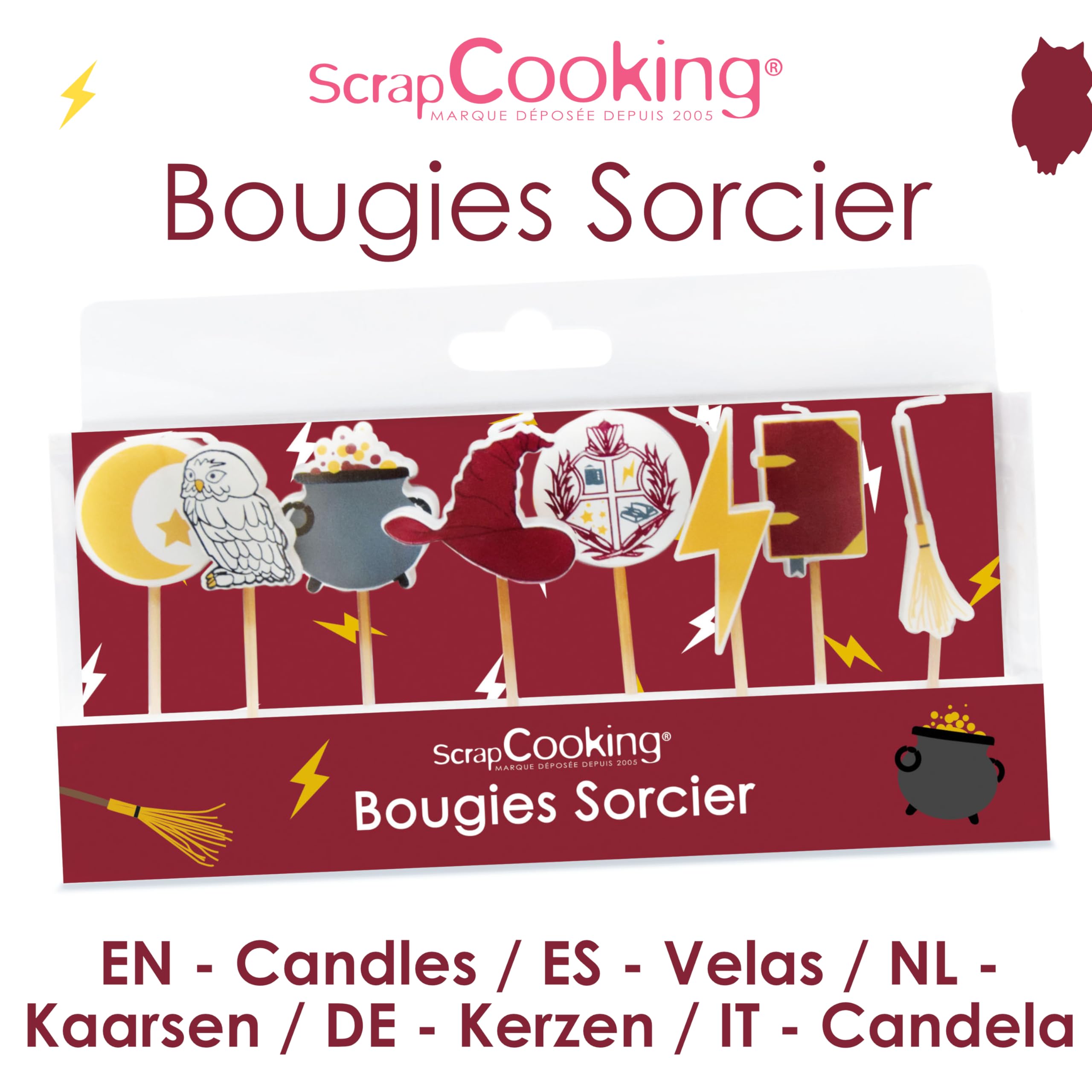 scrapcooking-d-corations-kit-8-bougies-sorcier-5061-bougies-paraffine image 2