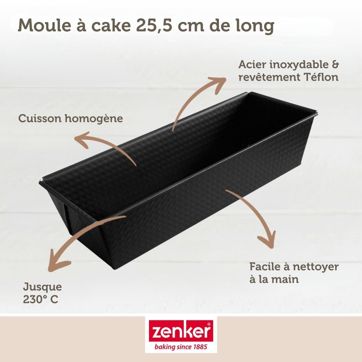 zenker-black-metallic-moule-cake-25-cm-noir-antiadh-sif image 4