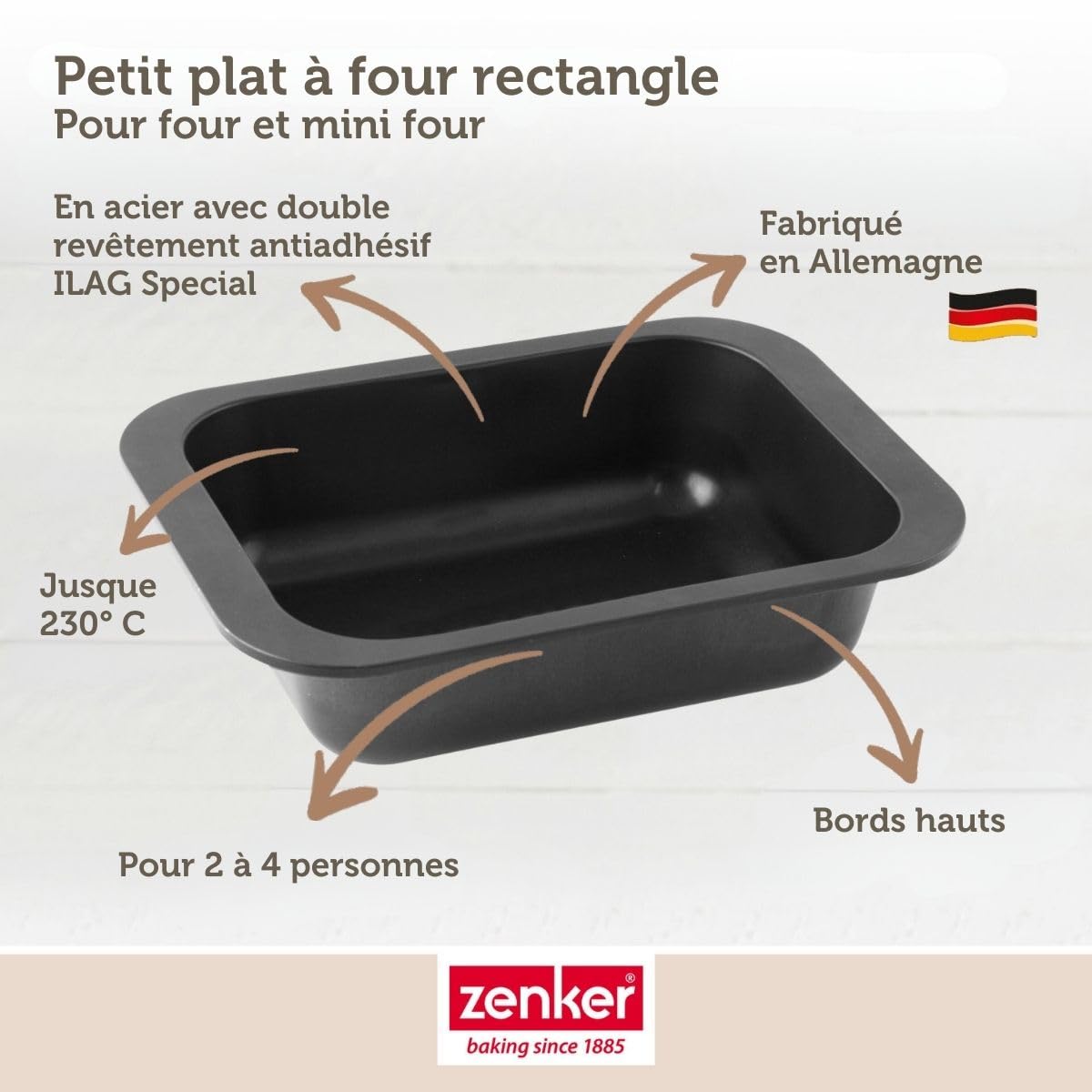 zenker-special-cooking-moule-four-rectangulaire-24-cm-antiadh-sif image 4