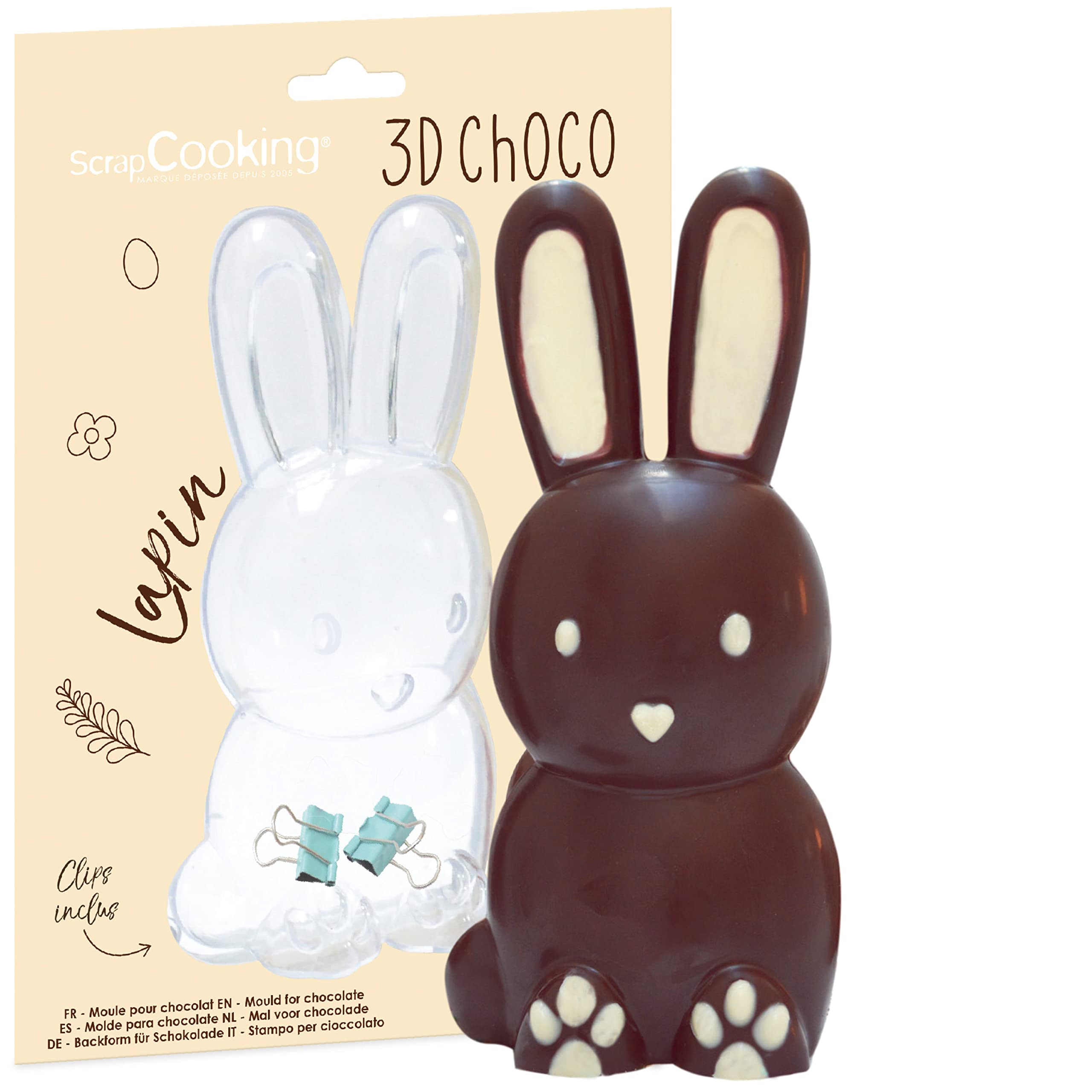 scrapcooking-moules-6757-moule-chocolat-lapin-3d-rigide image 1