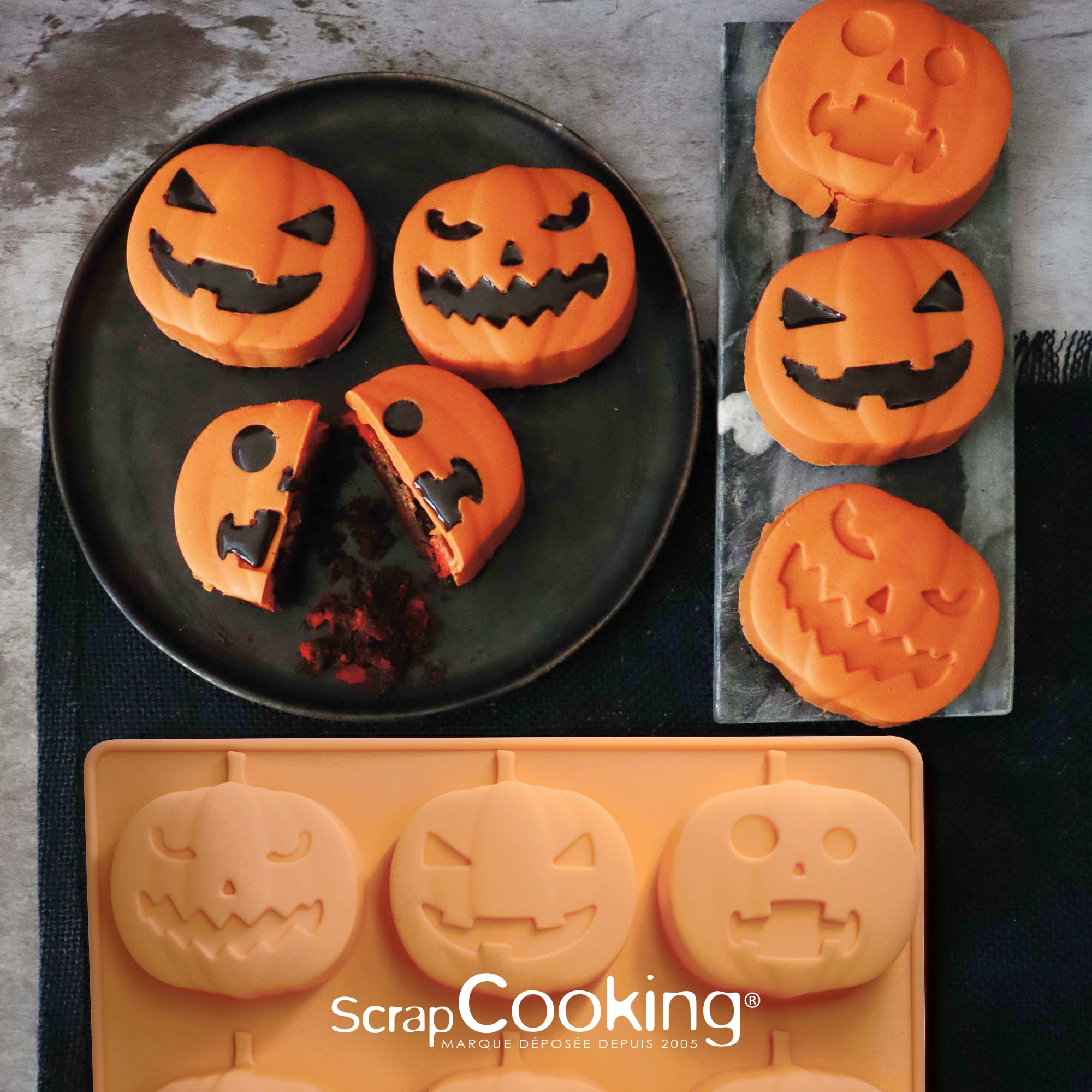 scrapcooking-moules-2994-moule-silicone-citrouilles-6-cavit-s image 4