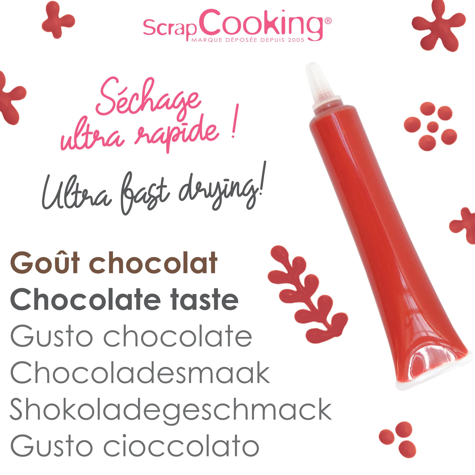 scrapcooking-d-corations-stylo-choco-rouge-25-g-6803-chocolat image 5