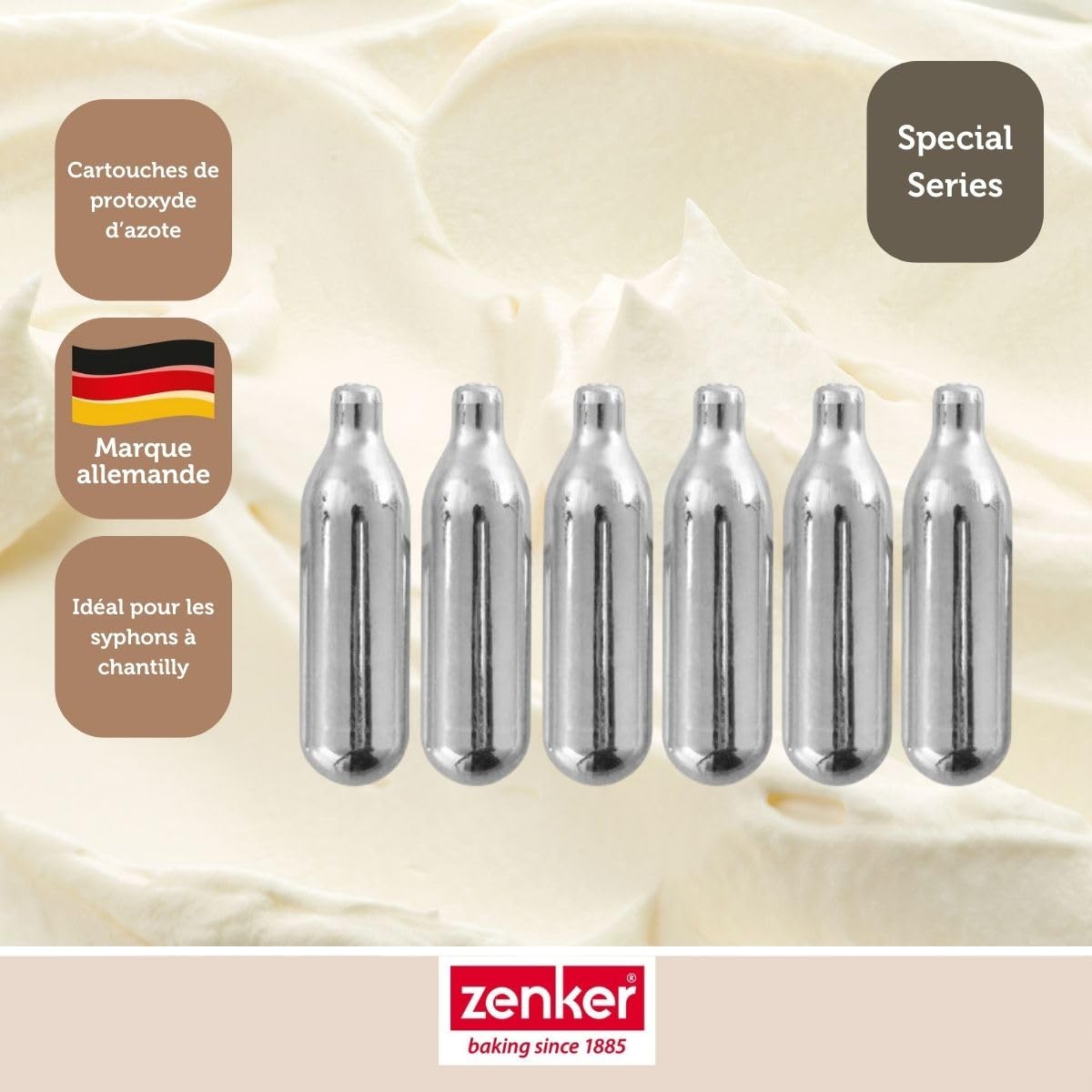 zenker-patisserie-43091-cartouches-chantilly-siphon-x6 image 2