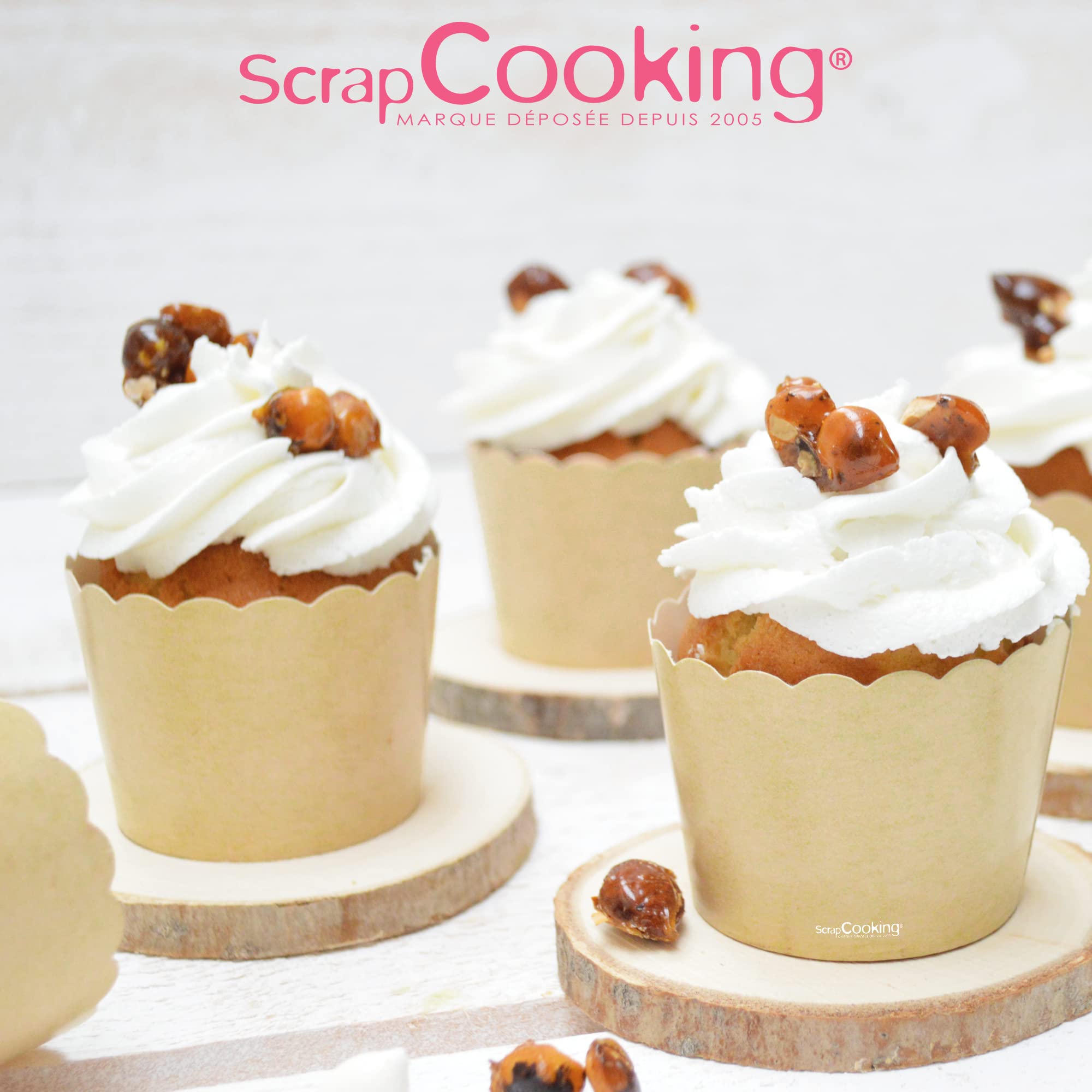scrapcooking-mat-riel-25-caissettes-5079-moules-cupcakes-kraft image 7